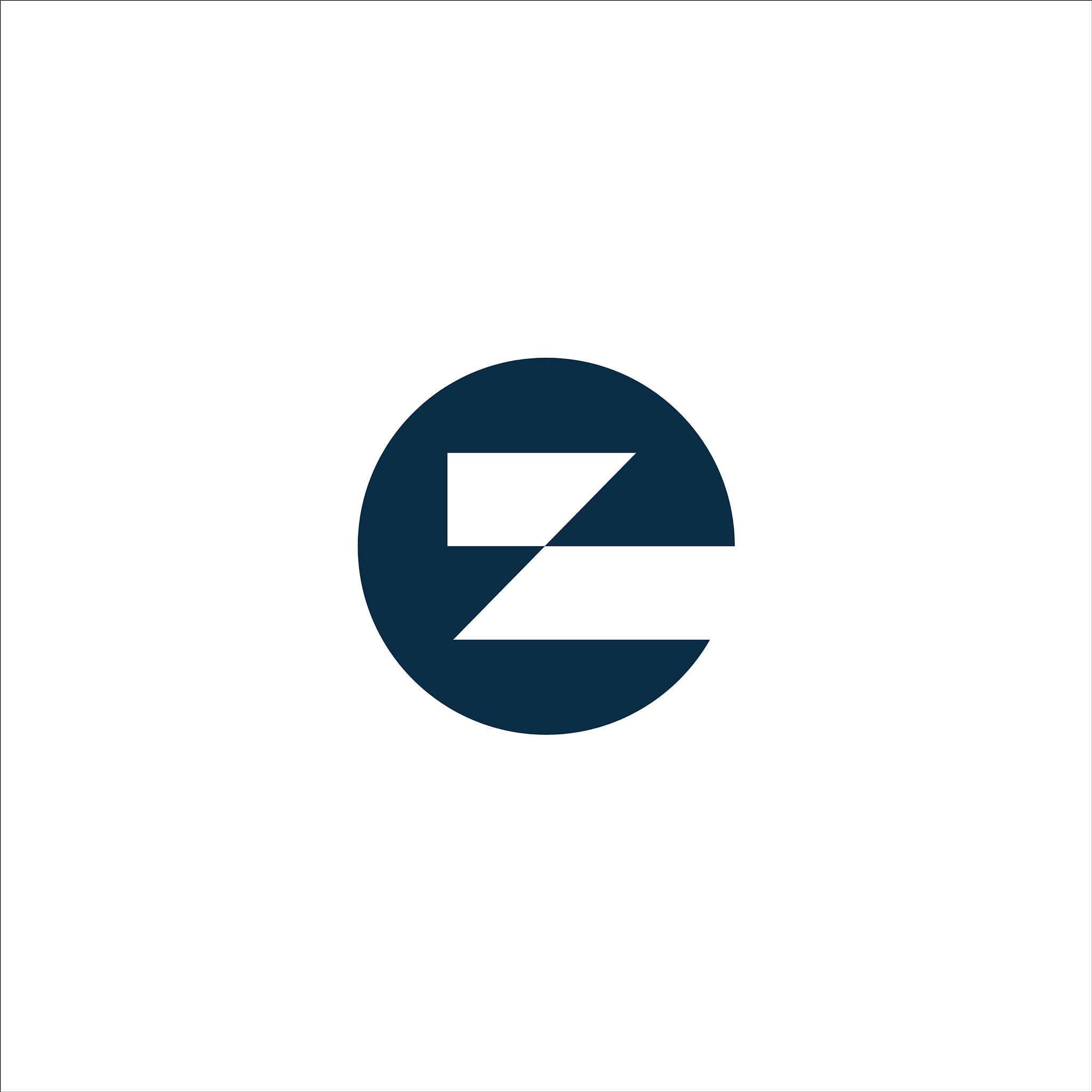 initial letter e logo concept design