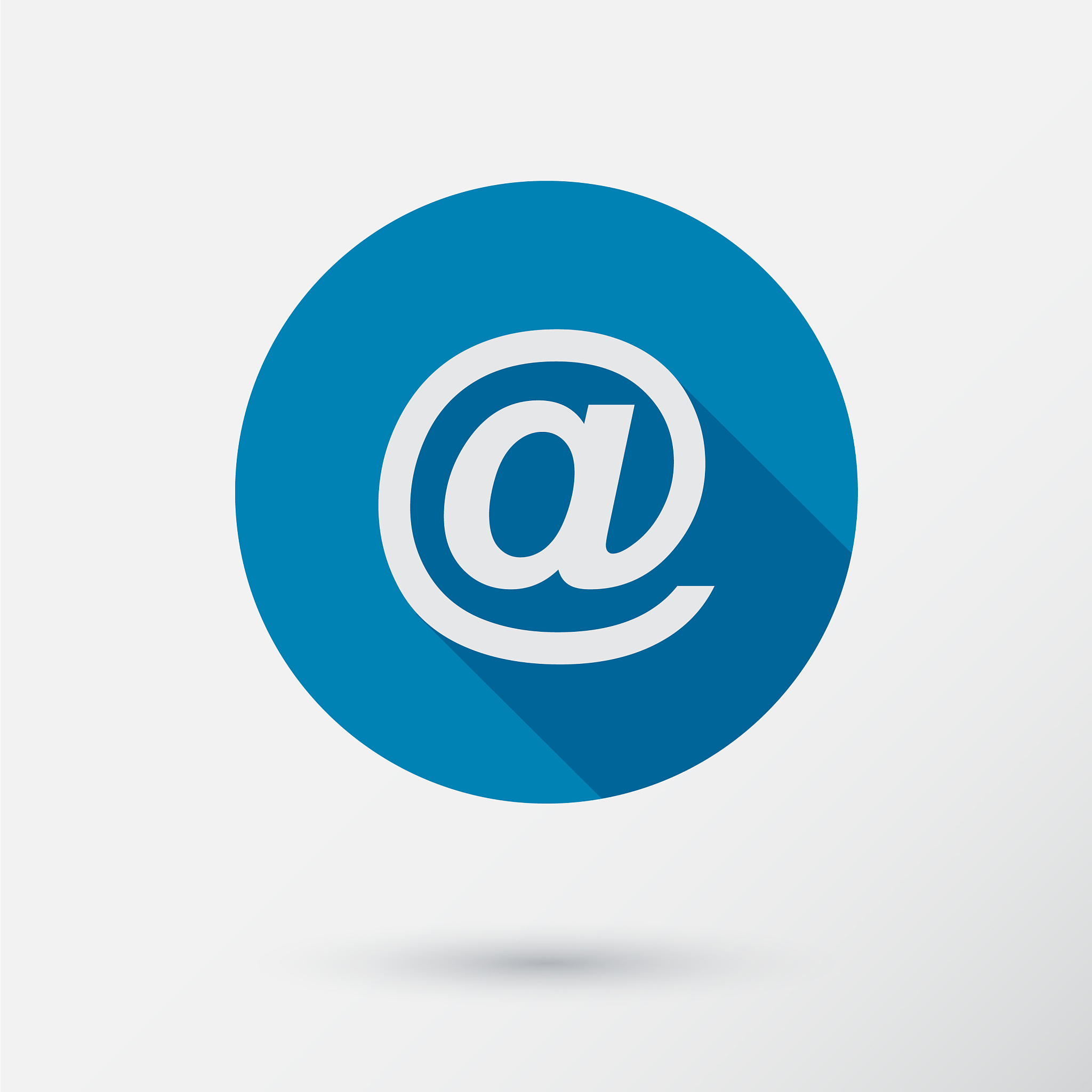 e-mail icon in flat style