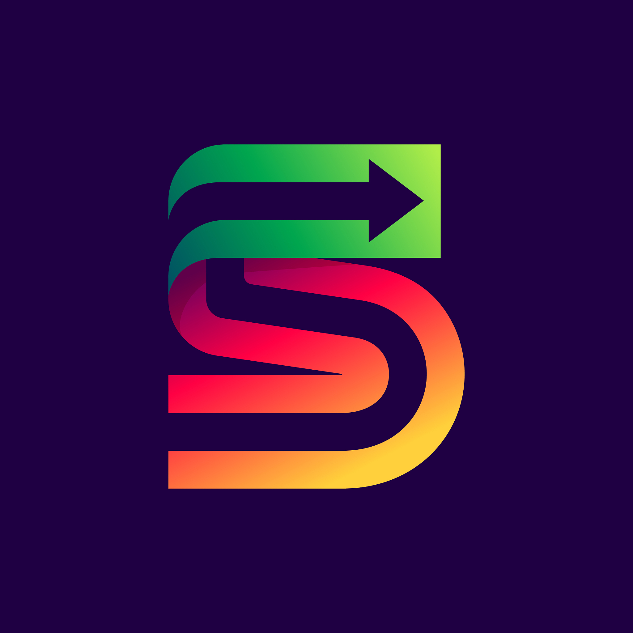 number five logo with arrow inside