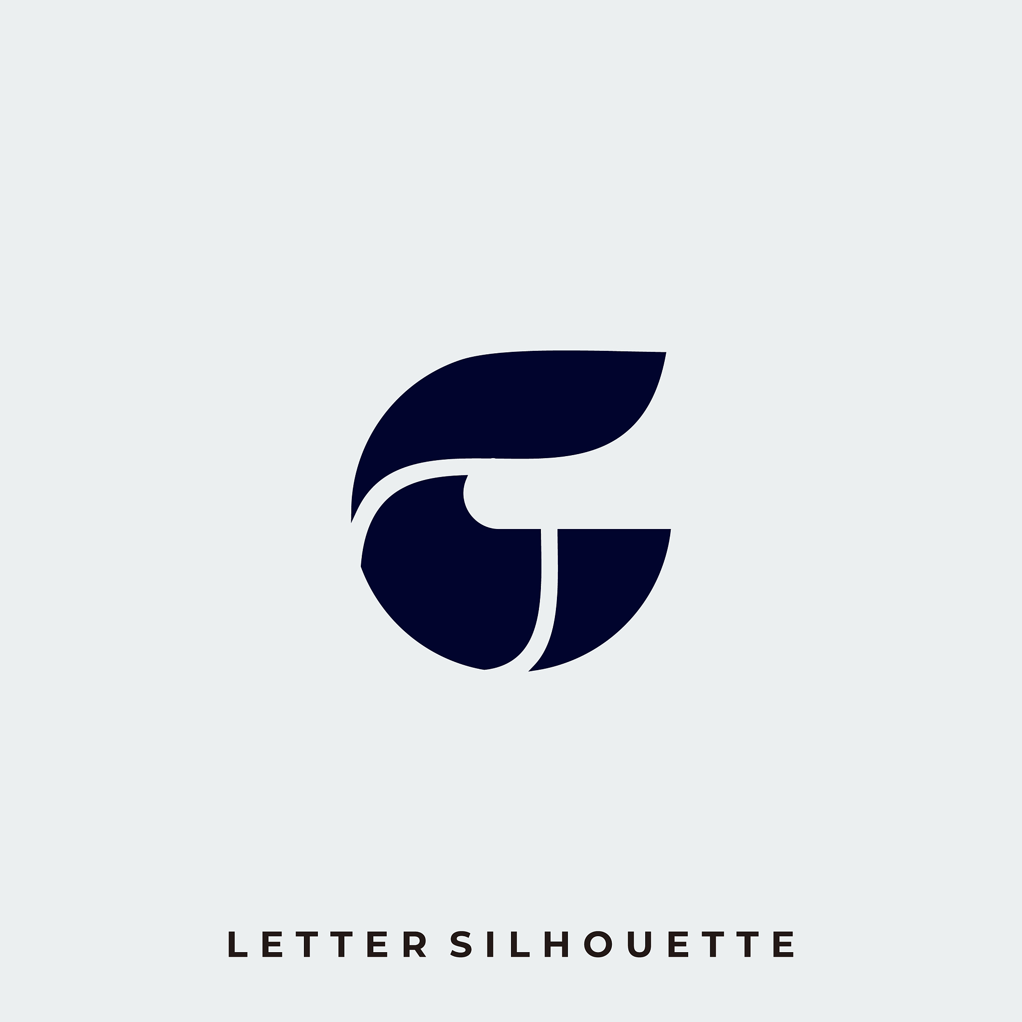 abstract letter design template