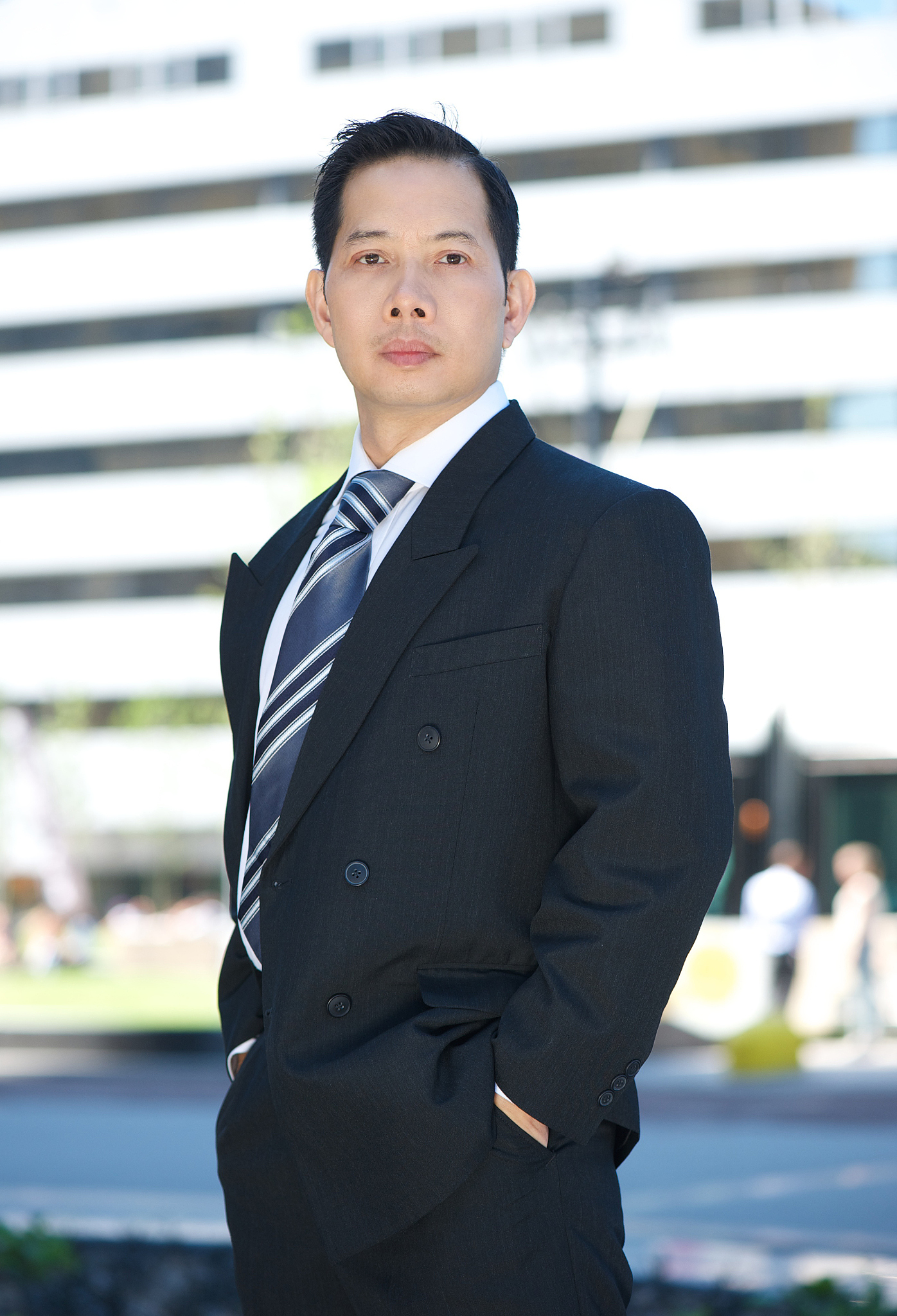 formal portrait of an asian businessman