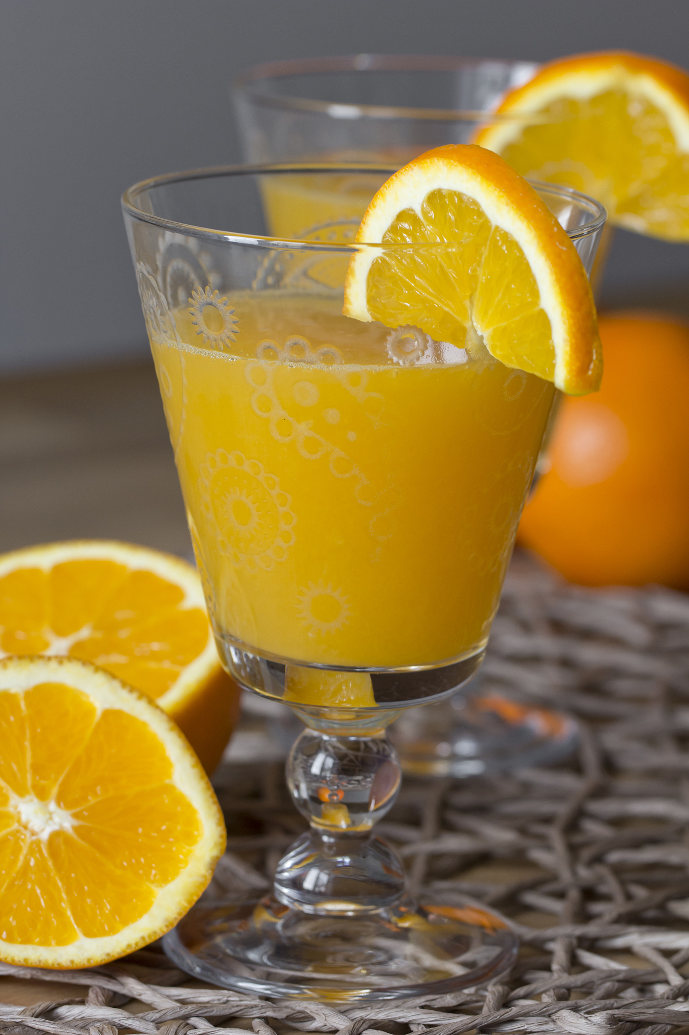 glass of fresh orange juice