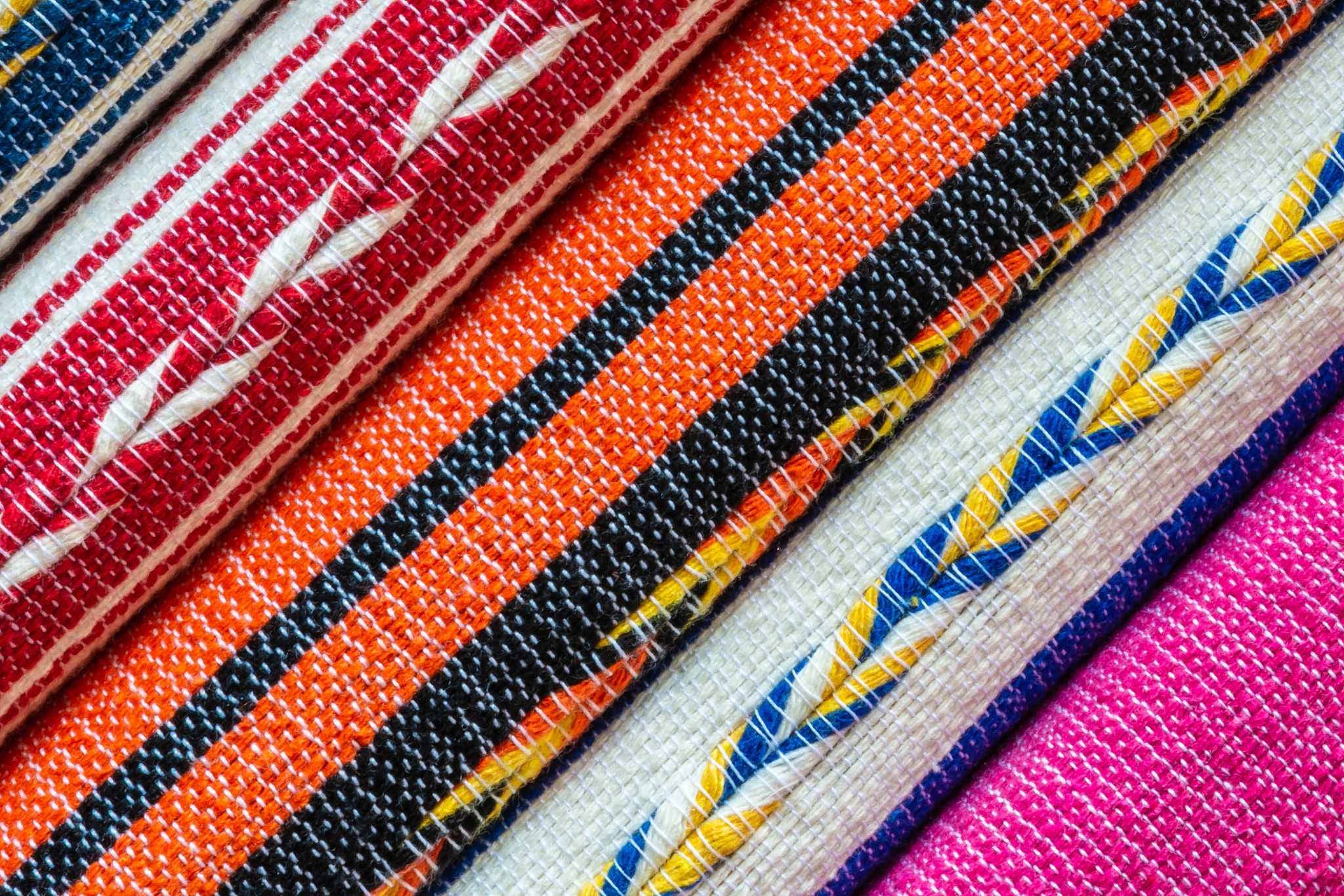 oaxacan tablecloths woven from cotton