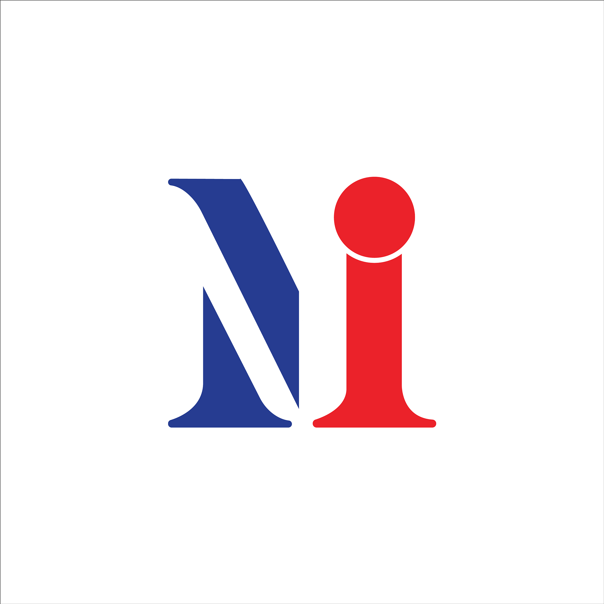 initial letter mi or im logo design template