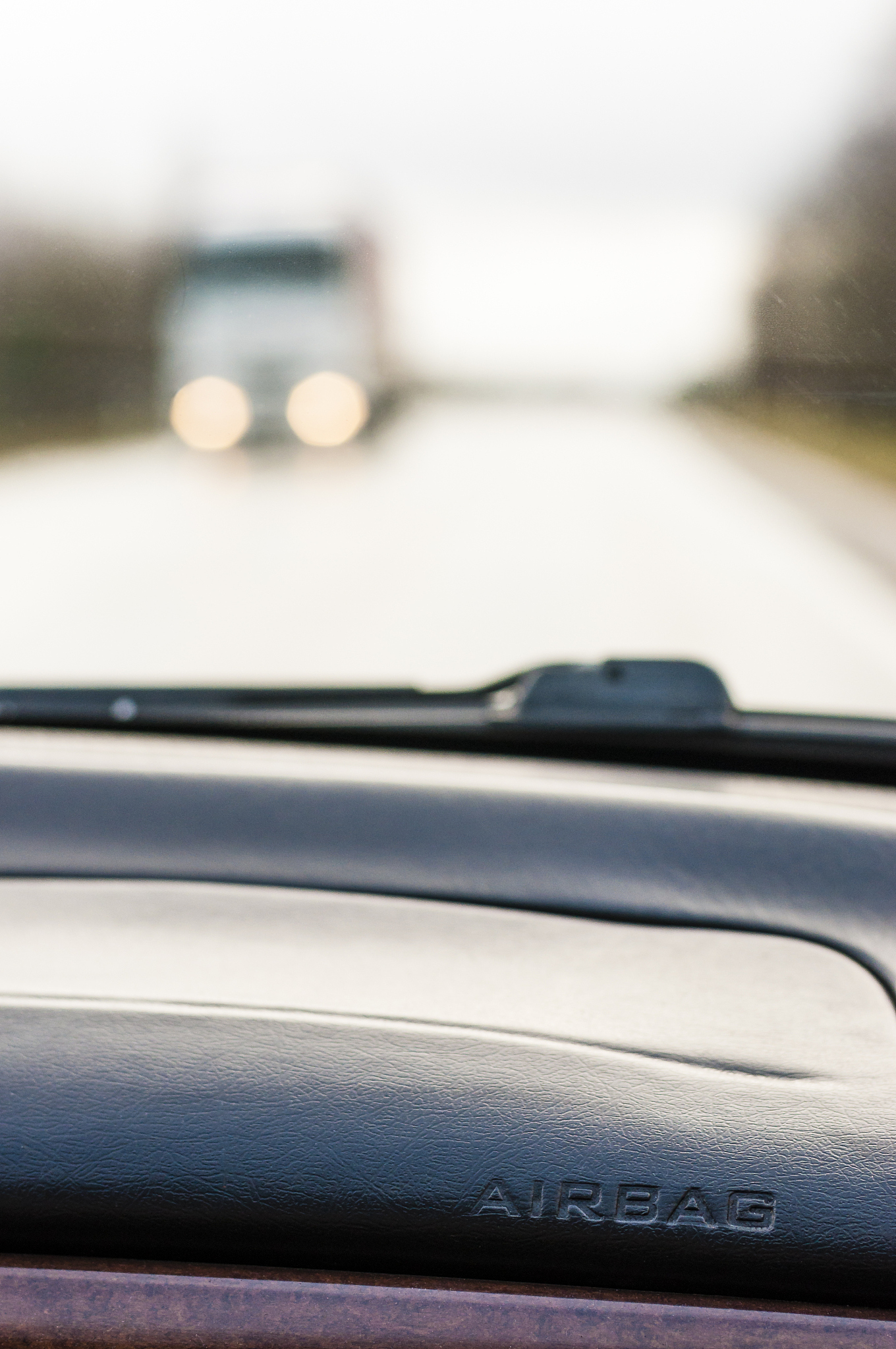 airbag in the dashboard of the car