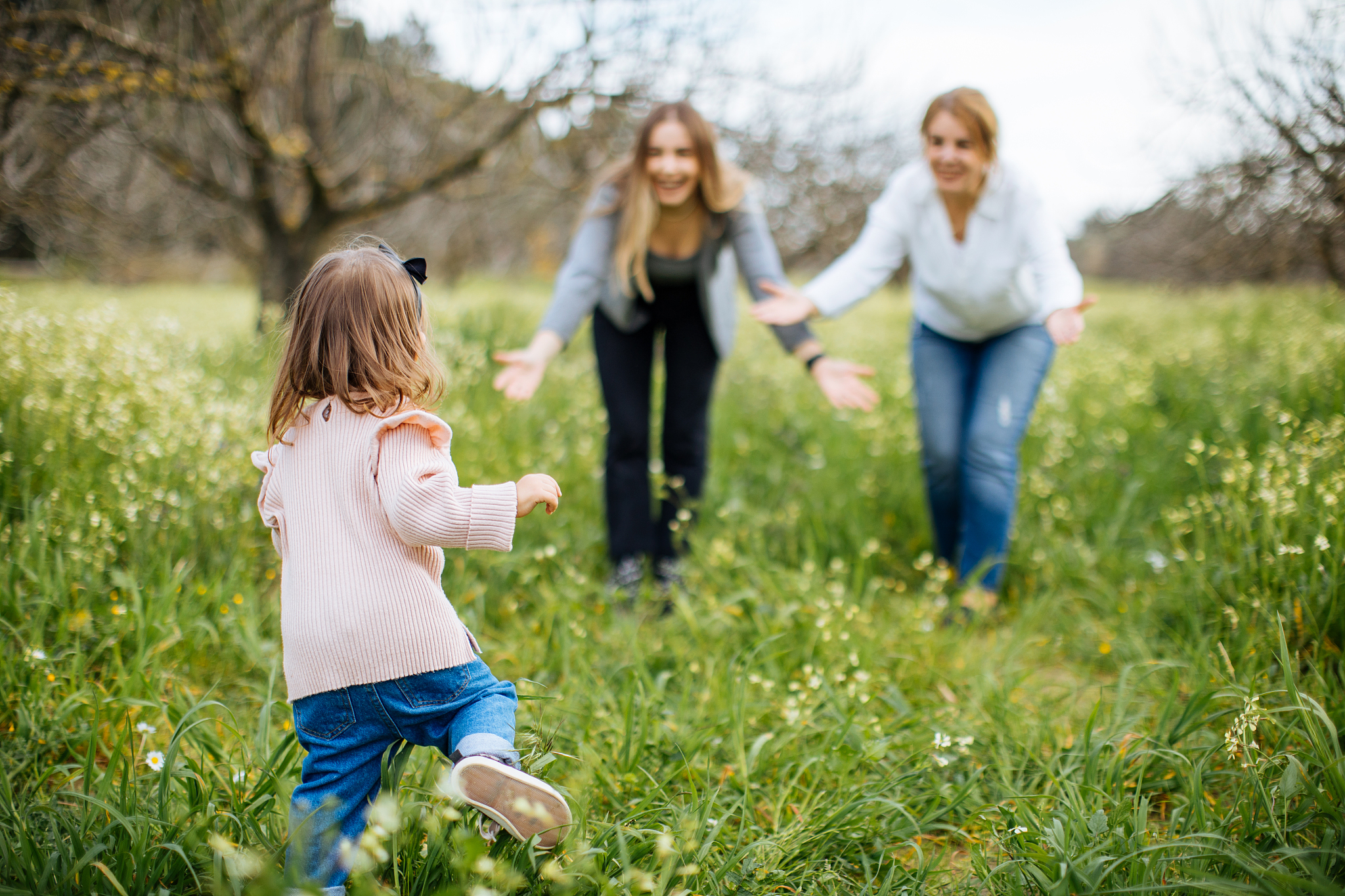 three generation women