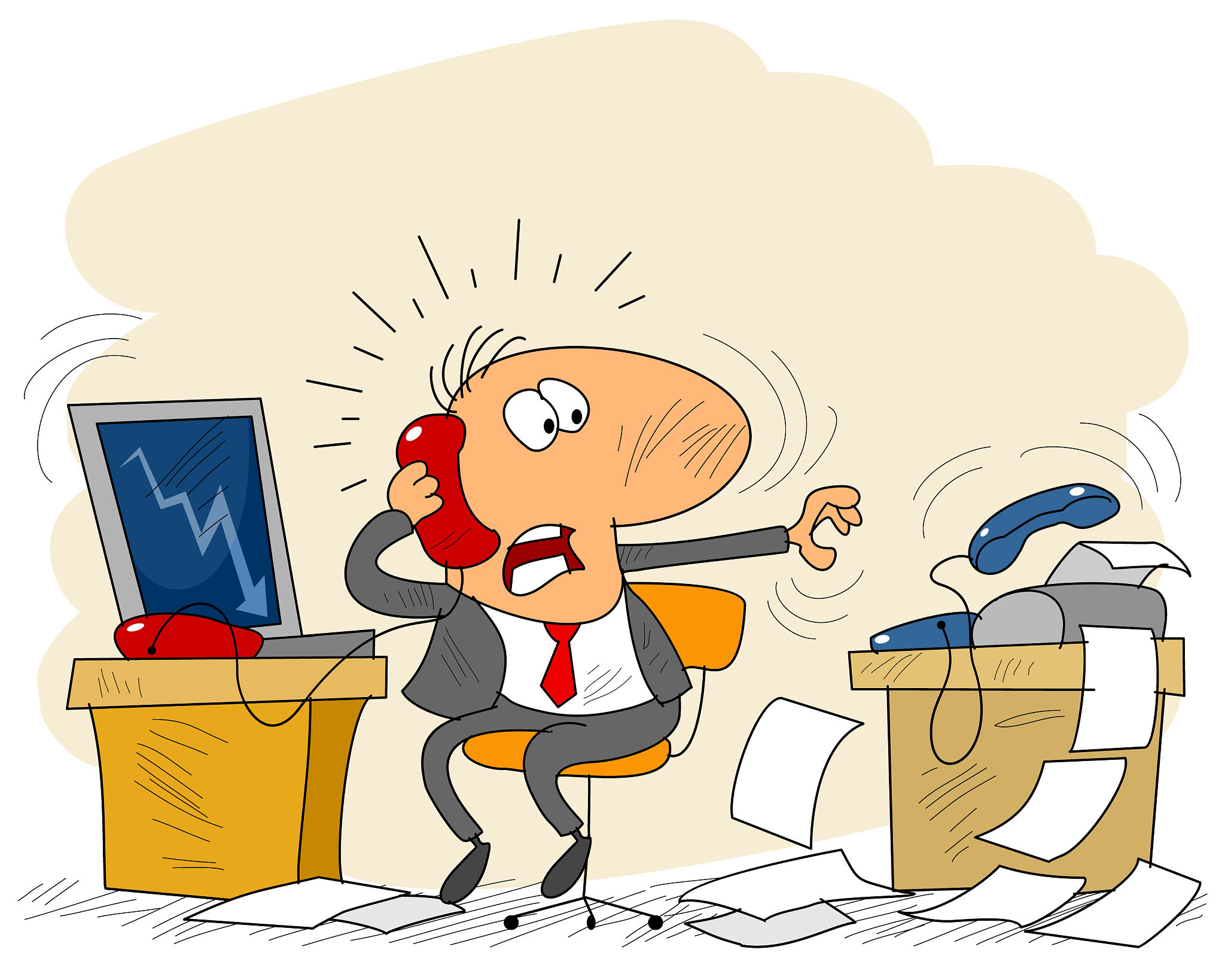 businessman in office