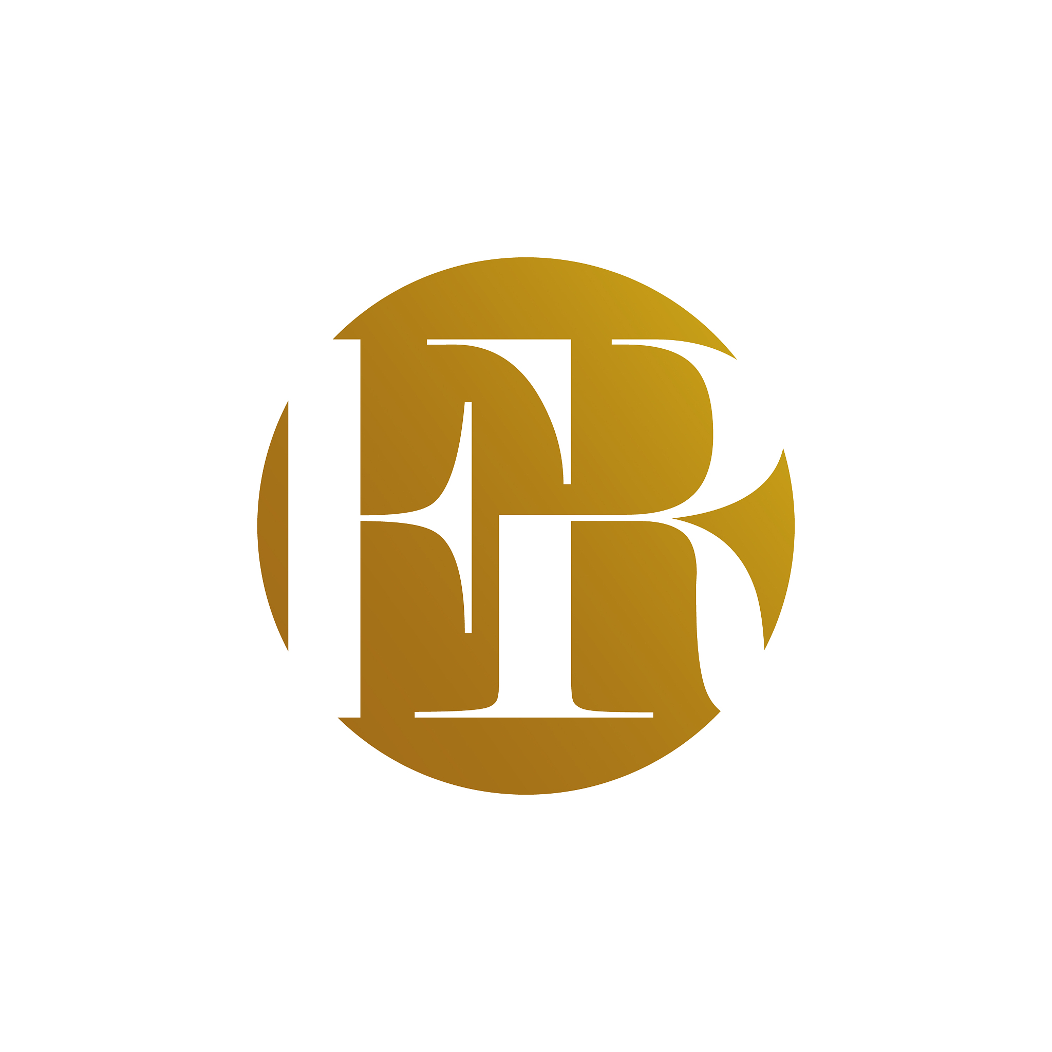creative initial fr letter f rlogo modern design