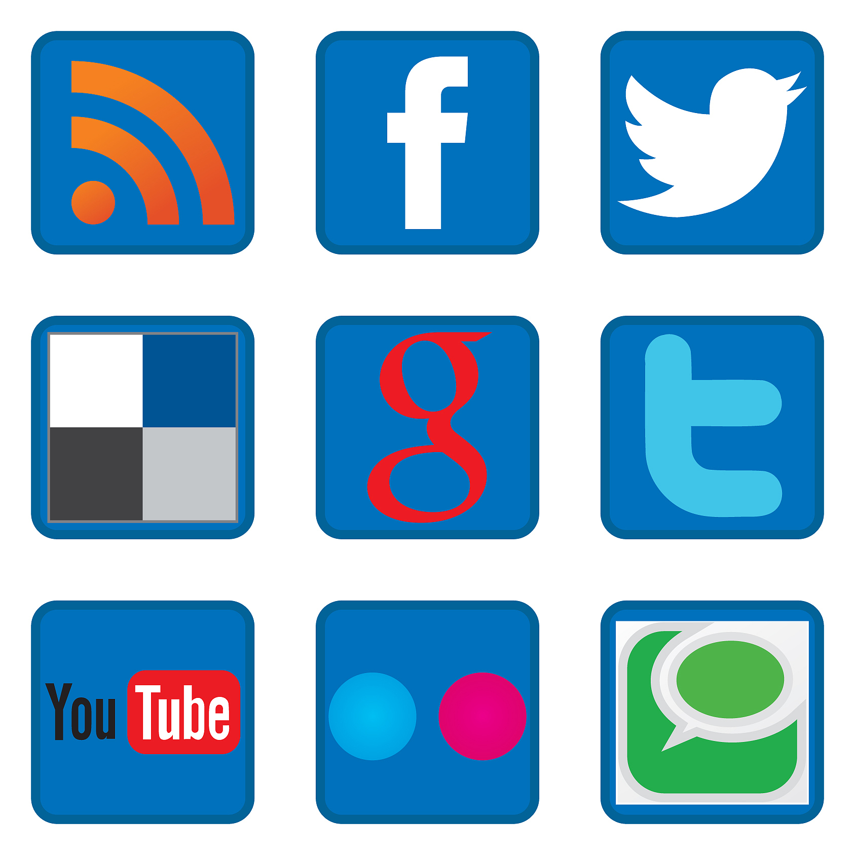 social media icons