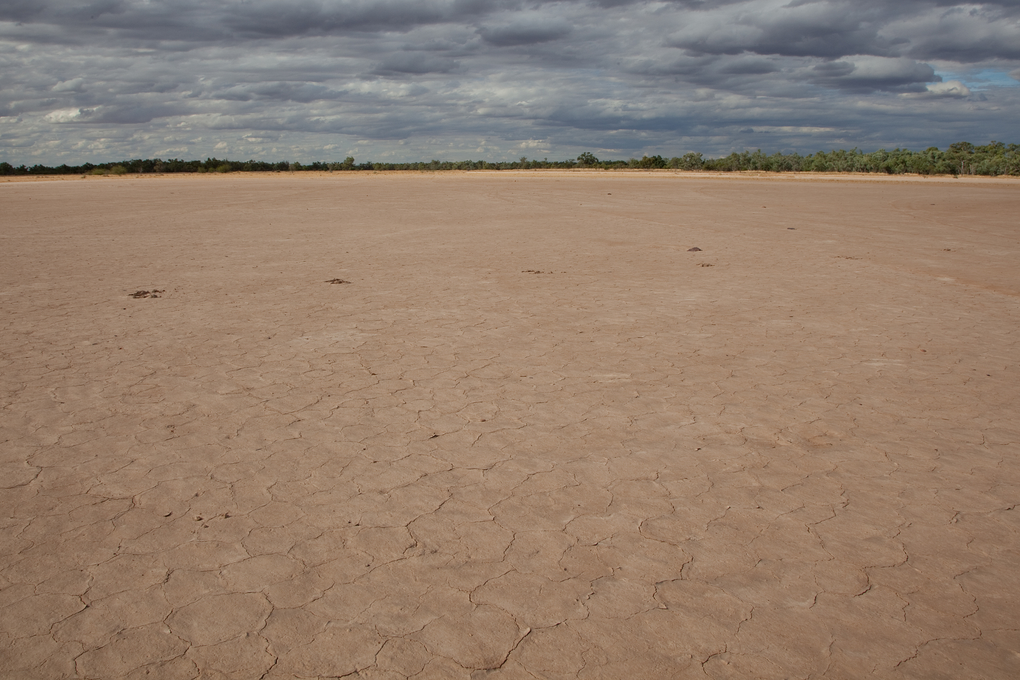 dried lake bed