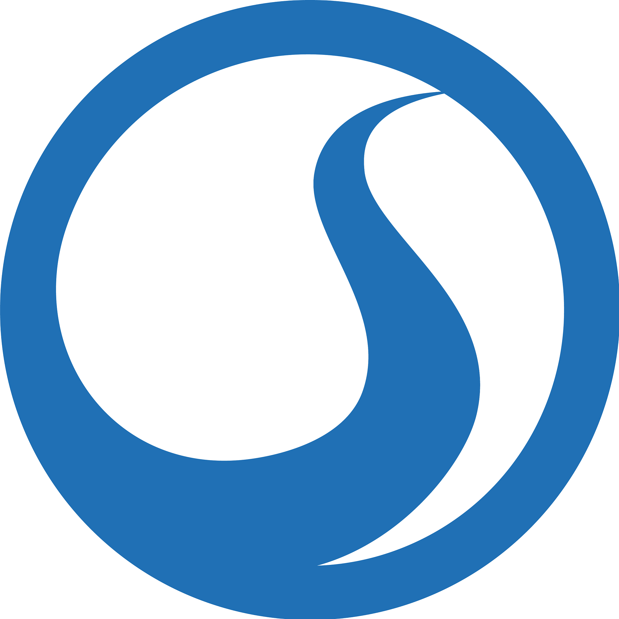 s letter river logo template icon