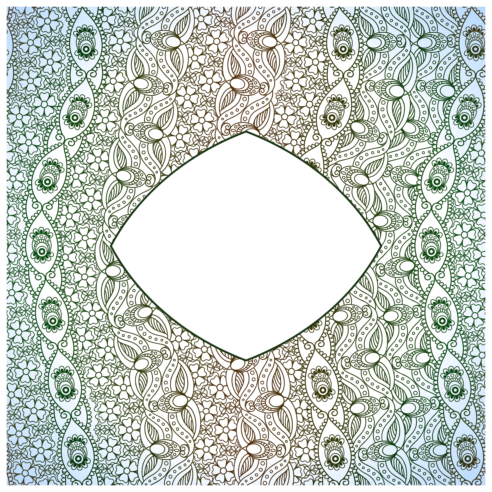 ornamental greeting card template