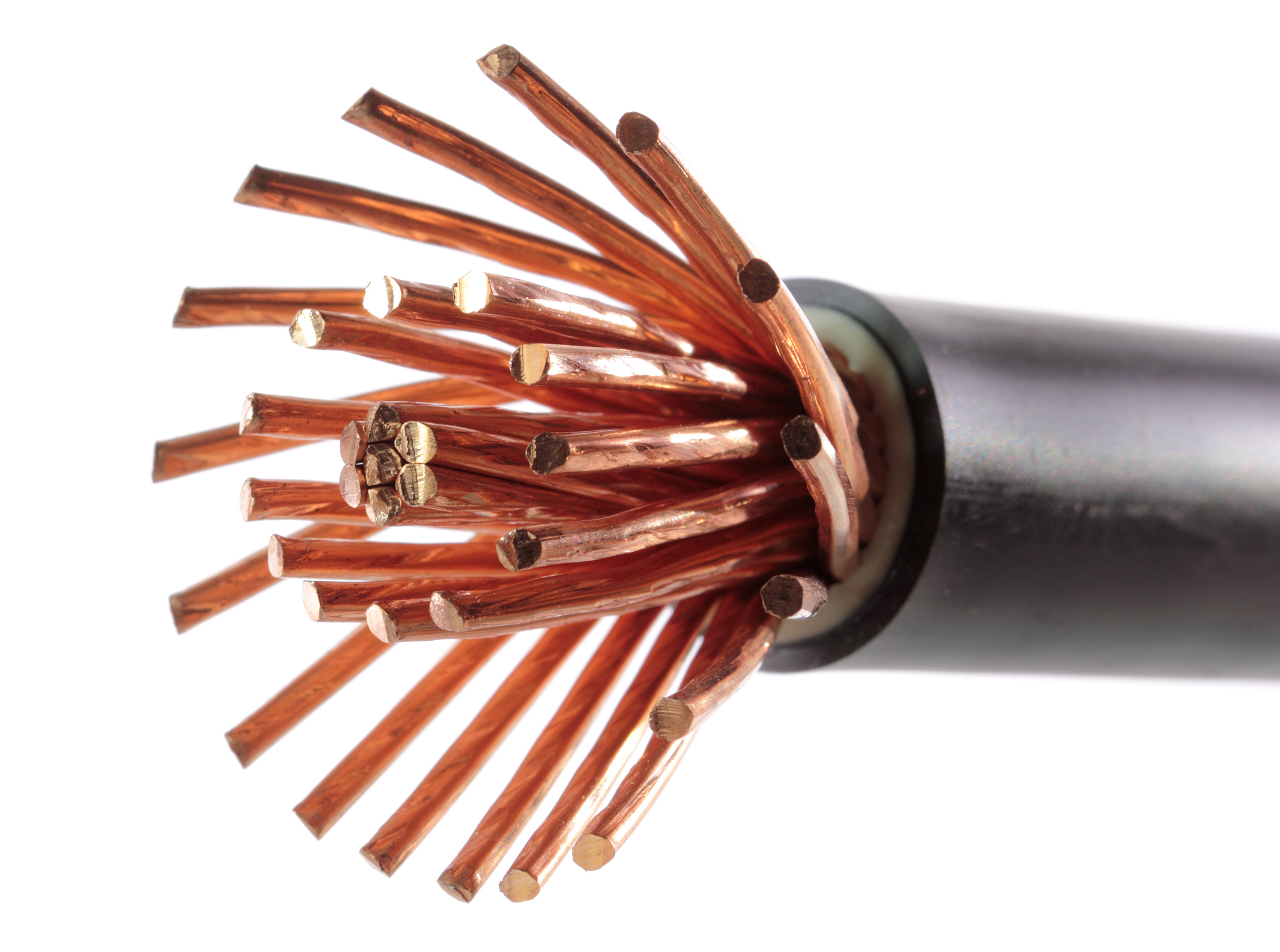 4x50+1x25平方电缆一米多少铜？