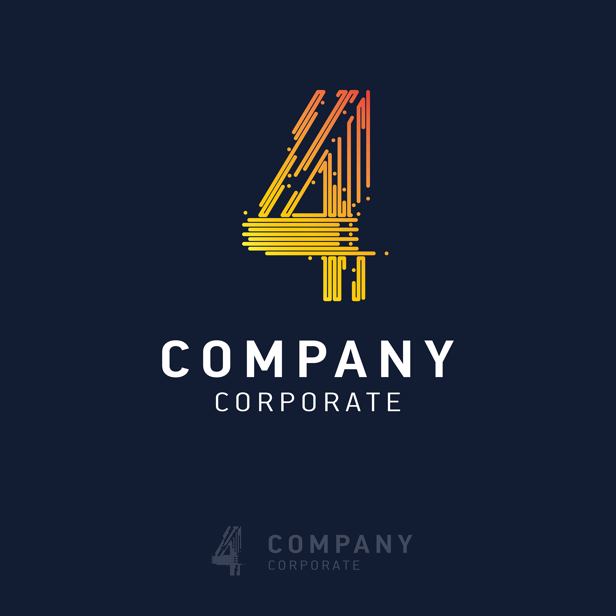 4 company logo design