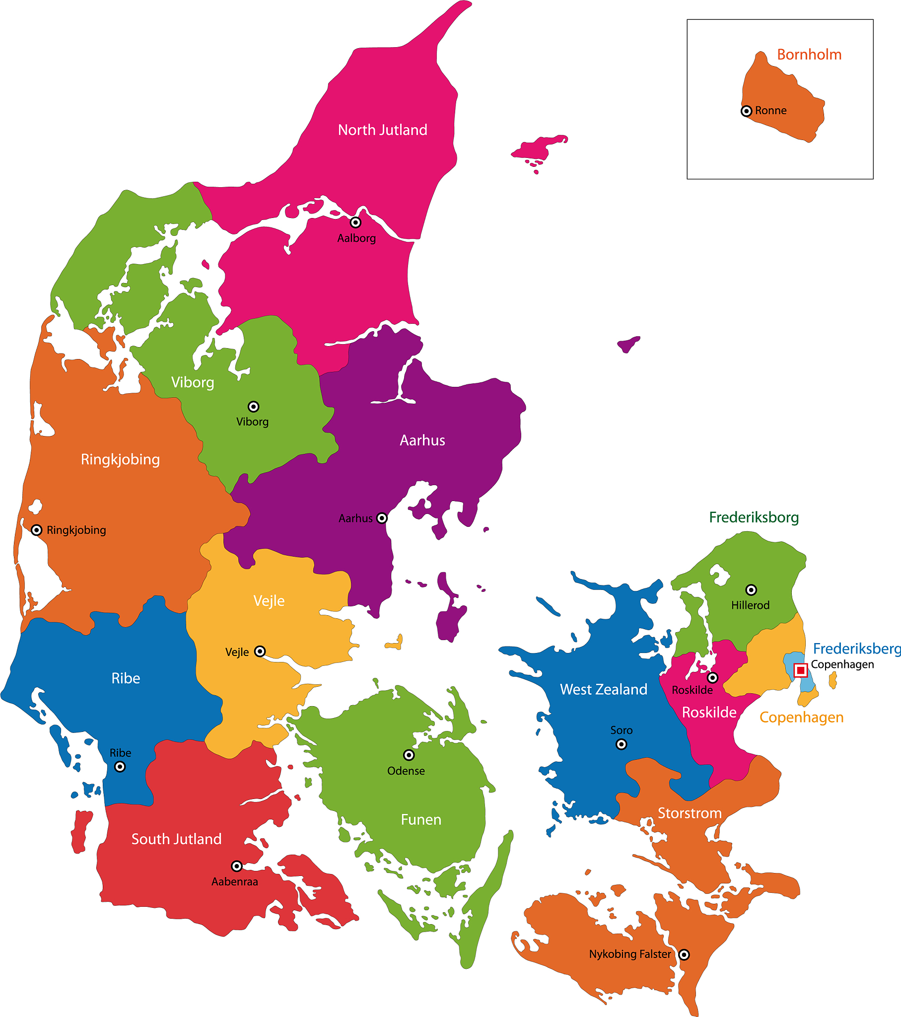 denmark map
