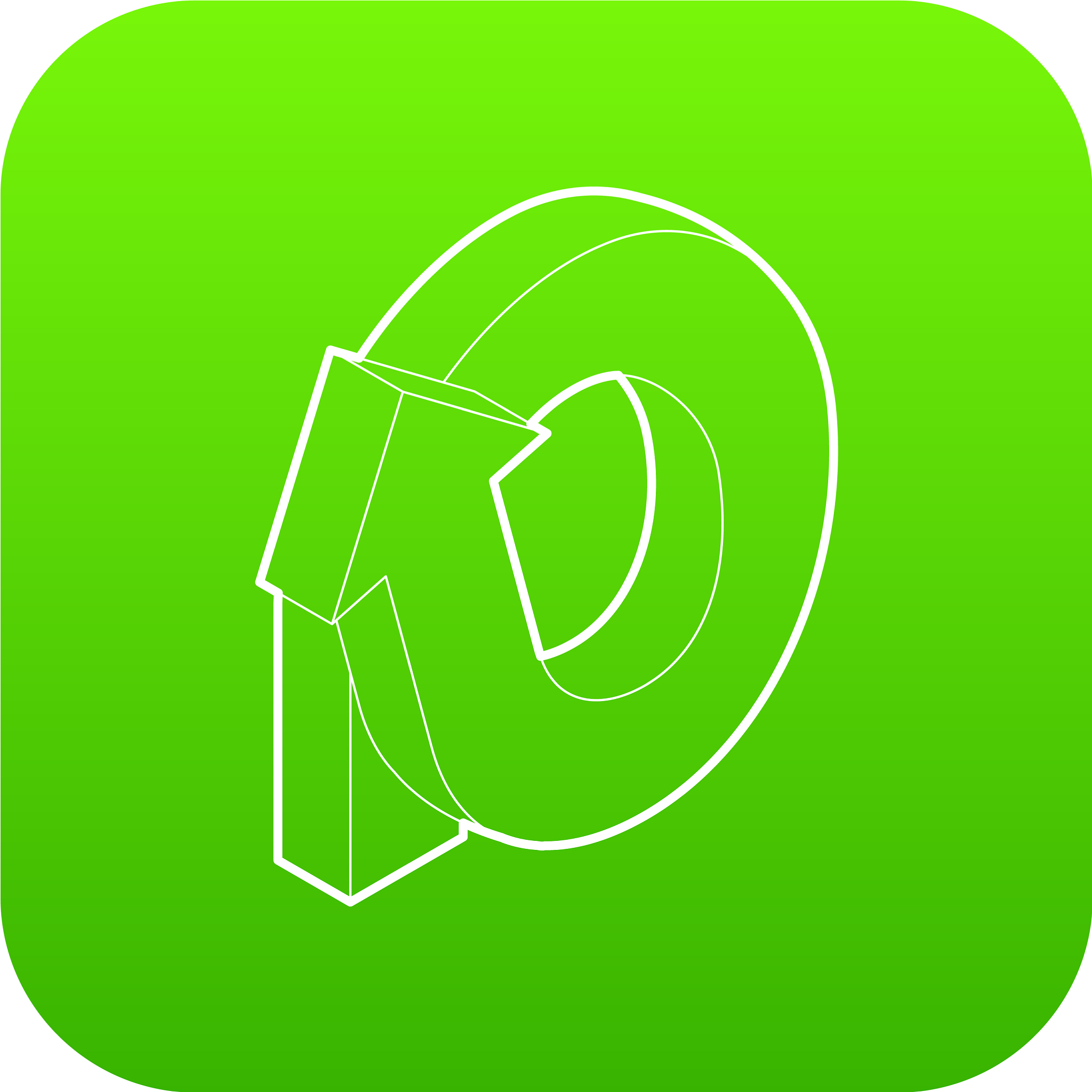 rotation loop icon green
