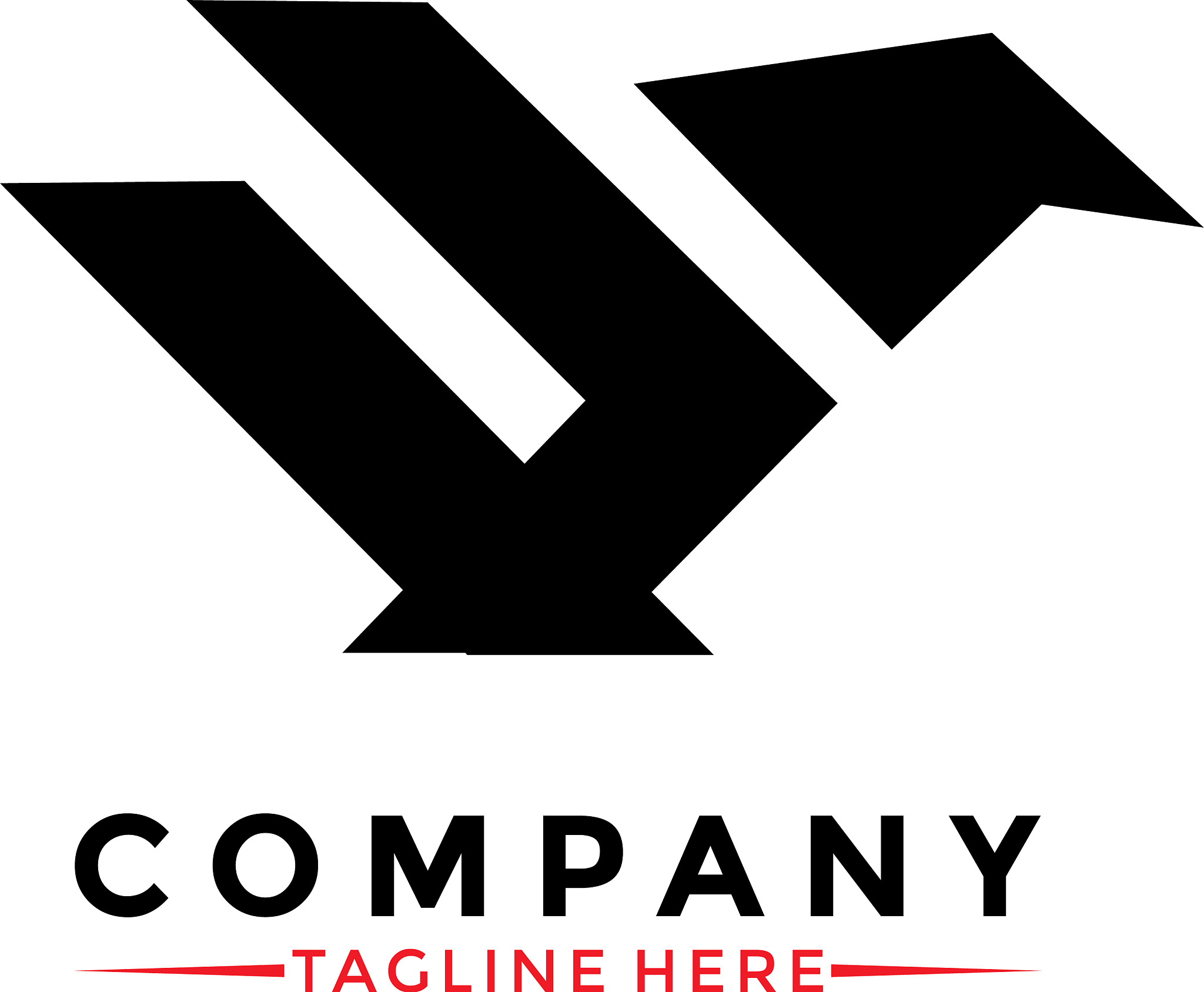 falcon bird logo template design