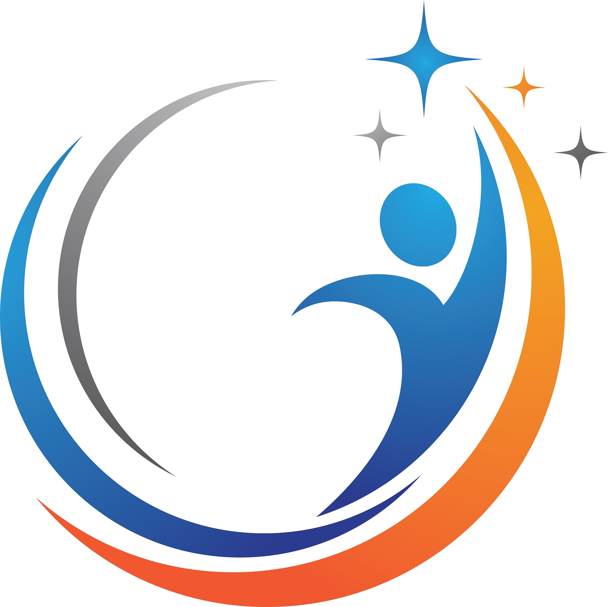 fun people healthy life icon logo template