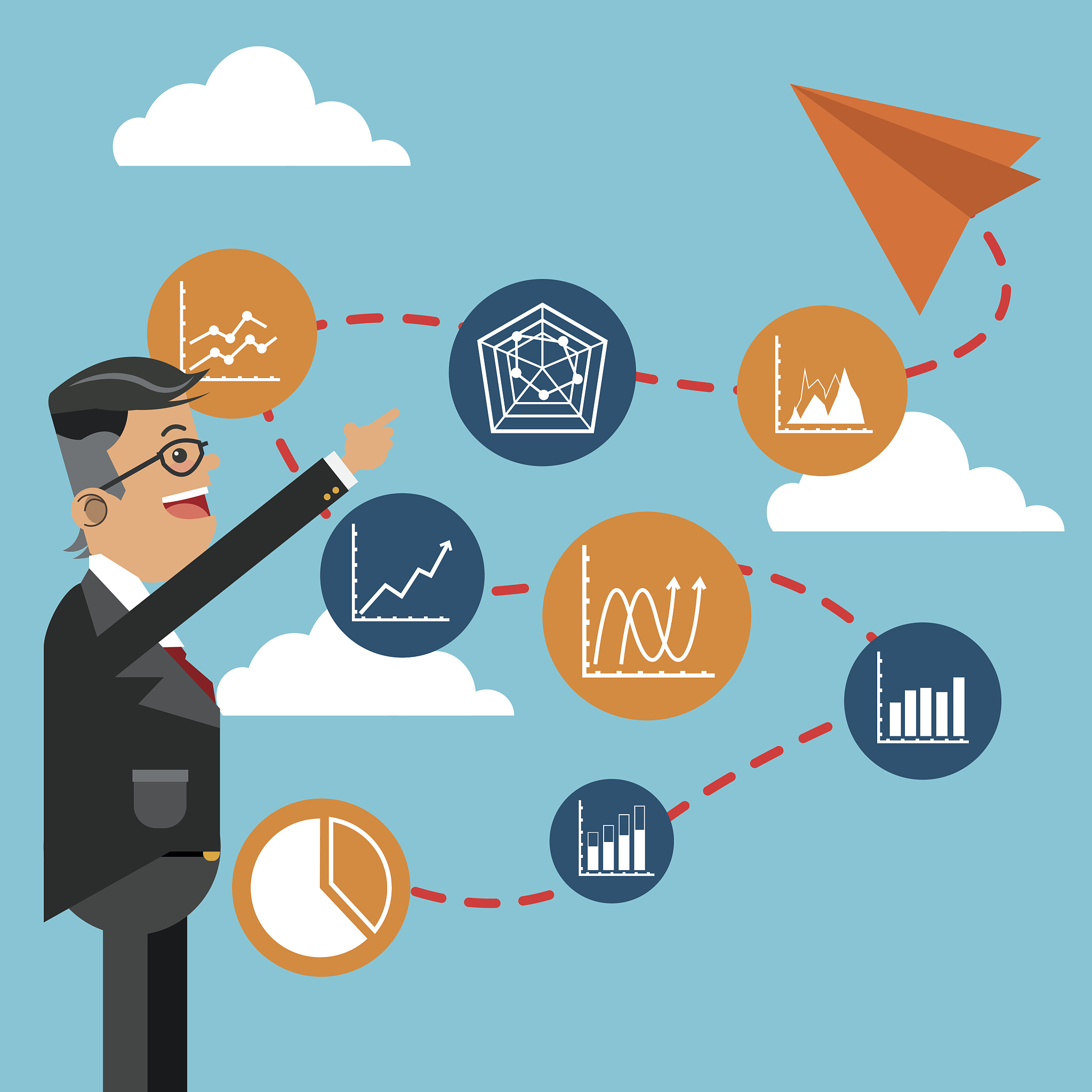 business growth design , vector illustration