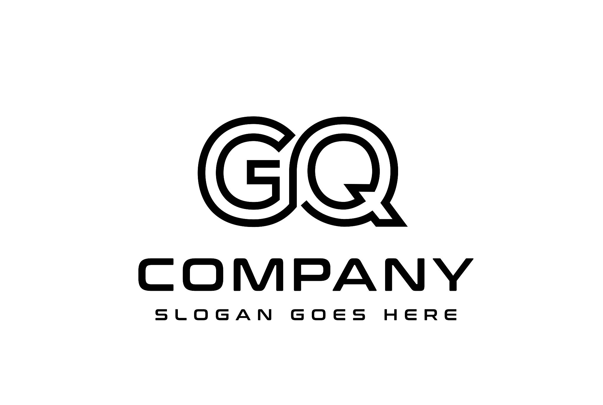 initial letter gq logo vector template
