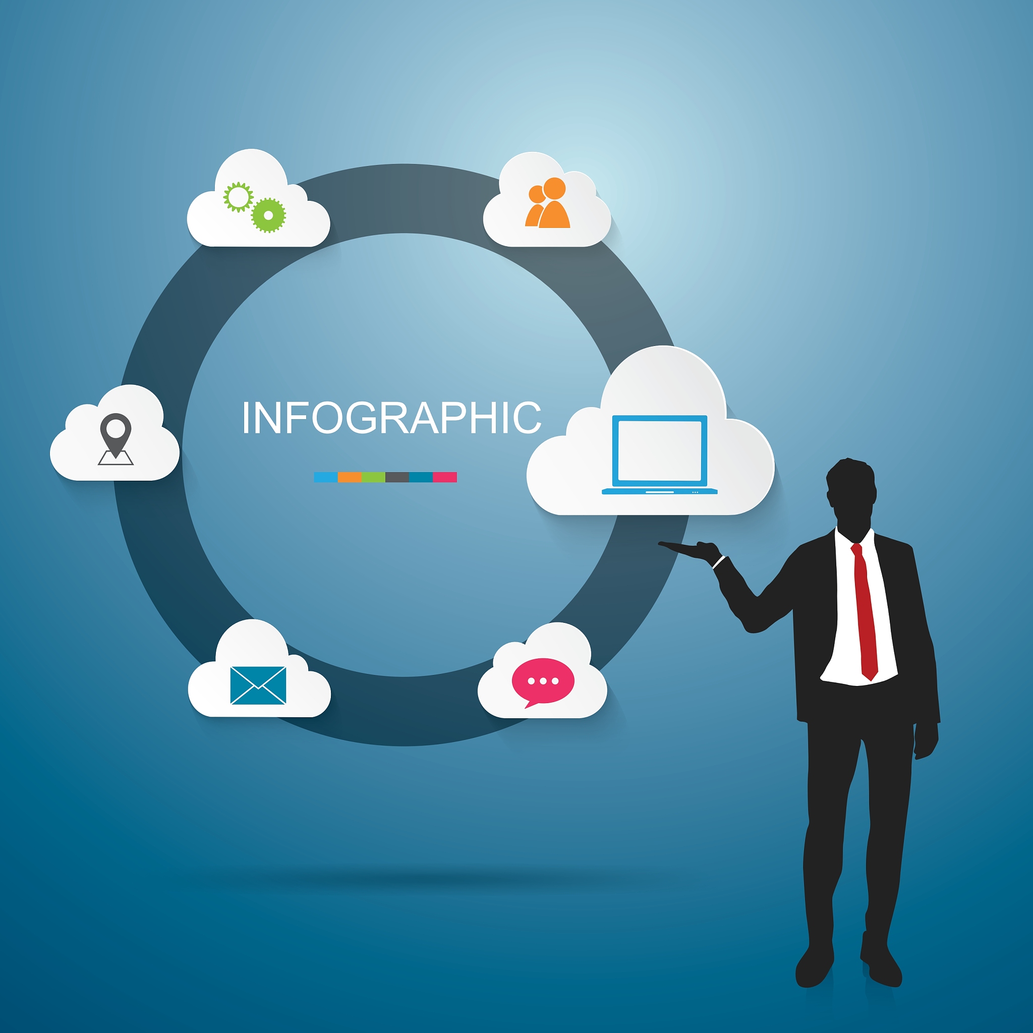 businessman infographic