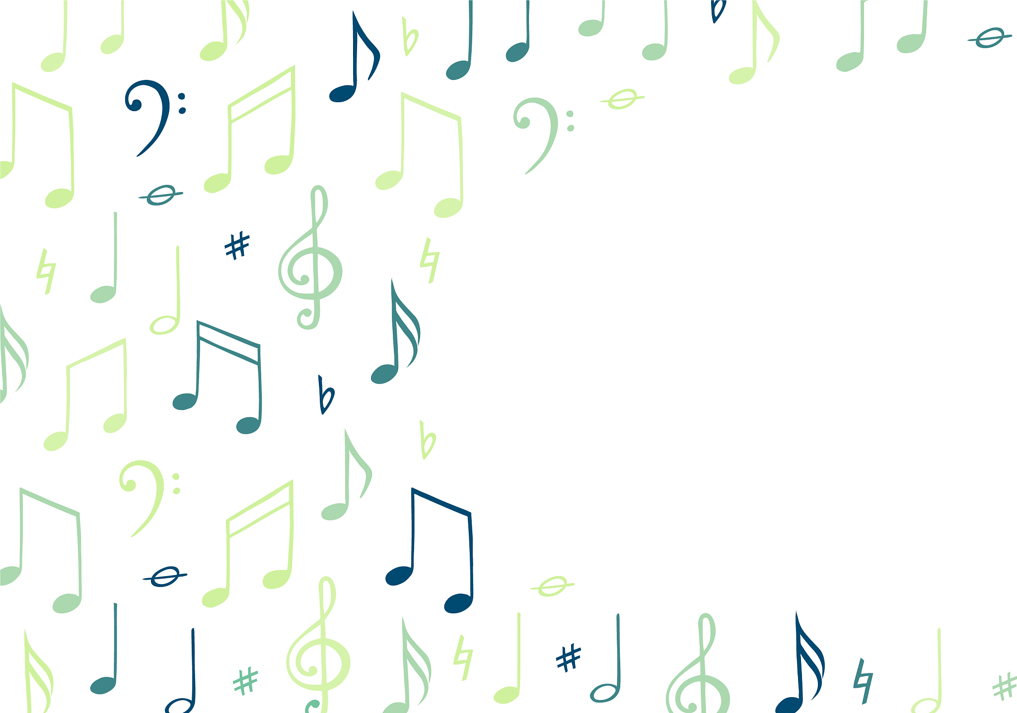 music notes background banner template melody