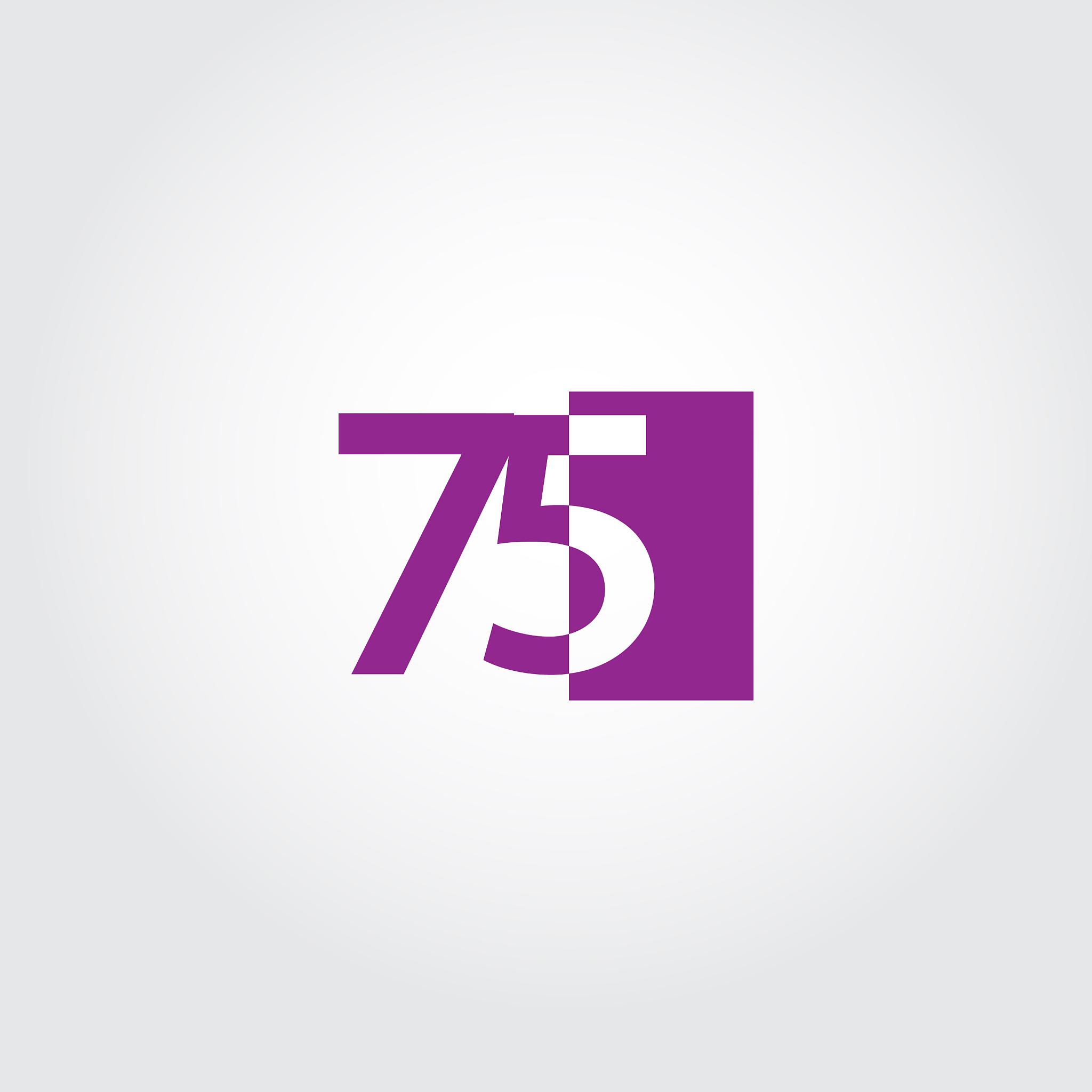 75 year anniversary template design