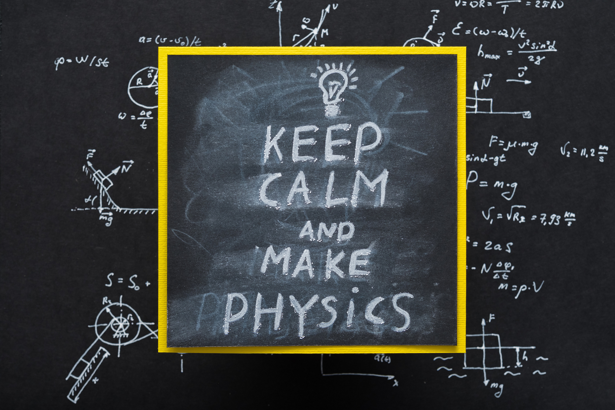 keep calm make physics message science research