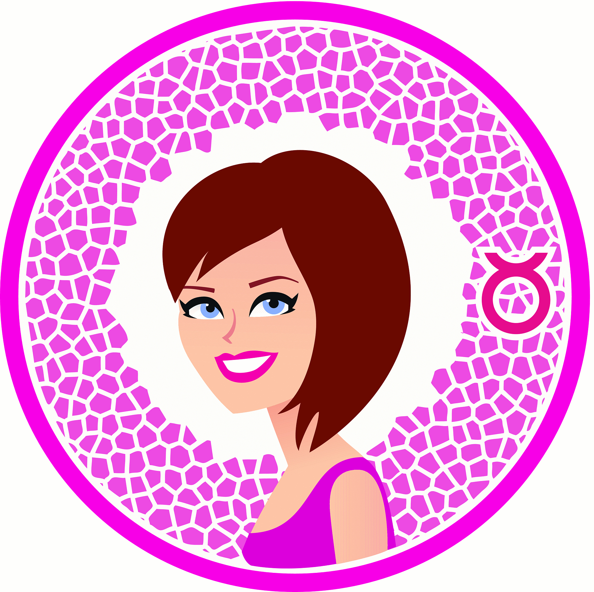 taurus zodiac icon collection