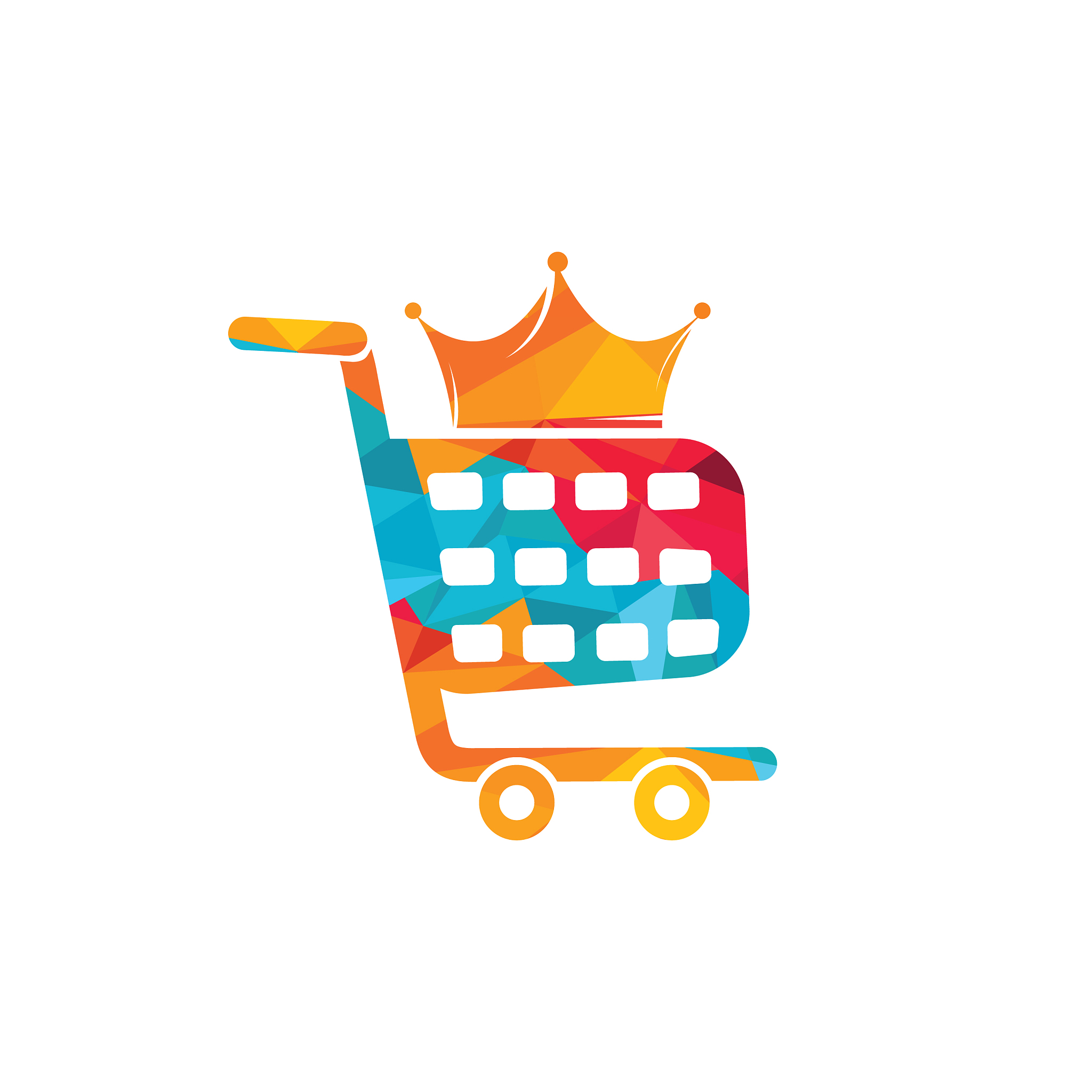 shopping king logo design