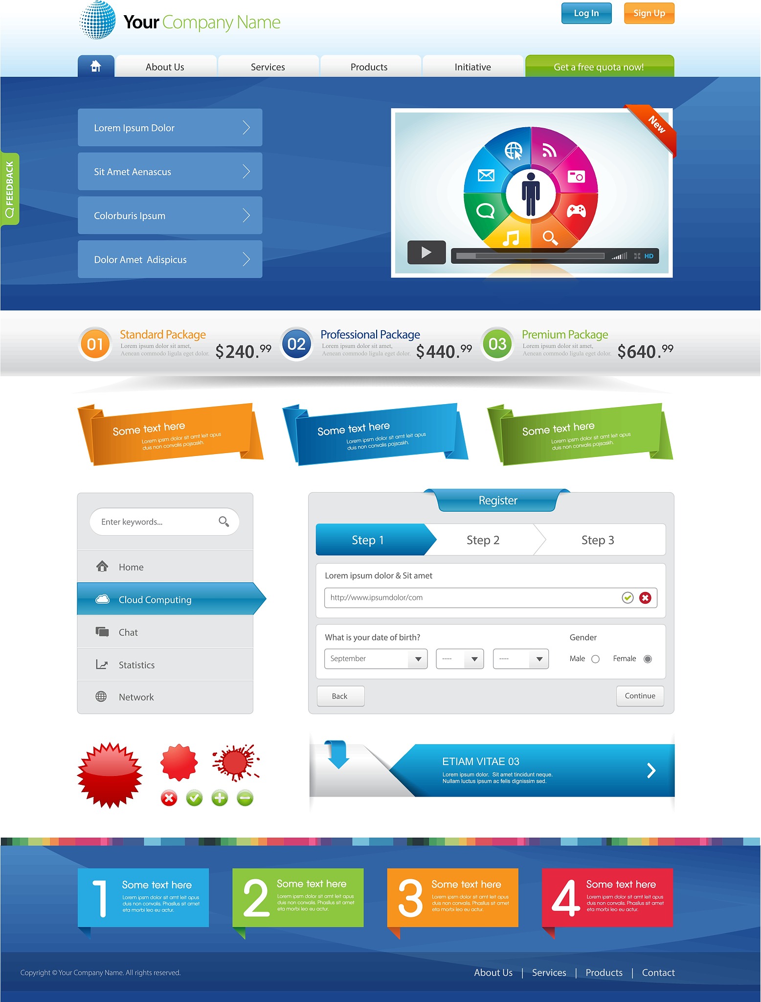 website elements