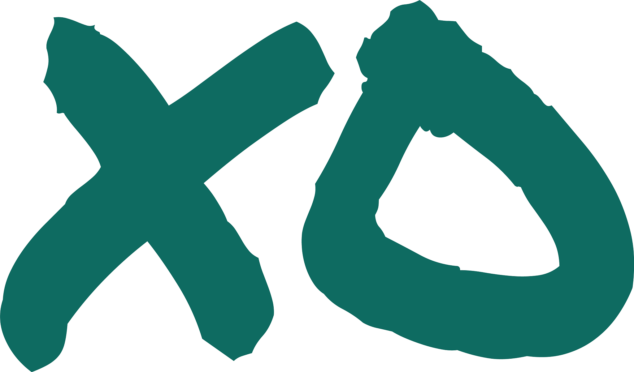 xoxo hugs and kisses hand drawn trendy symbols