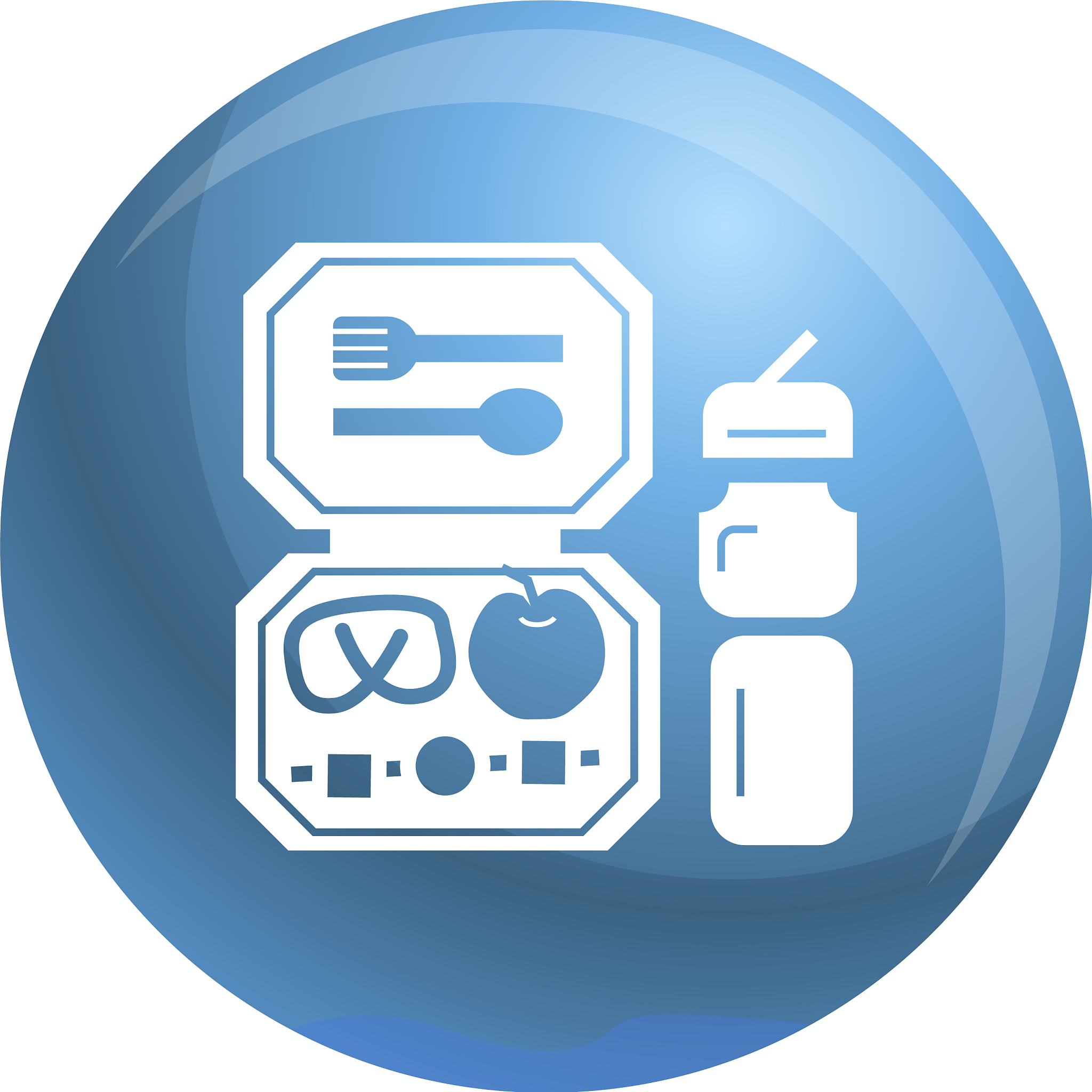 fresh lunchbox icon simple style