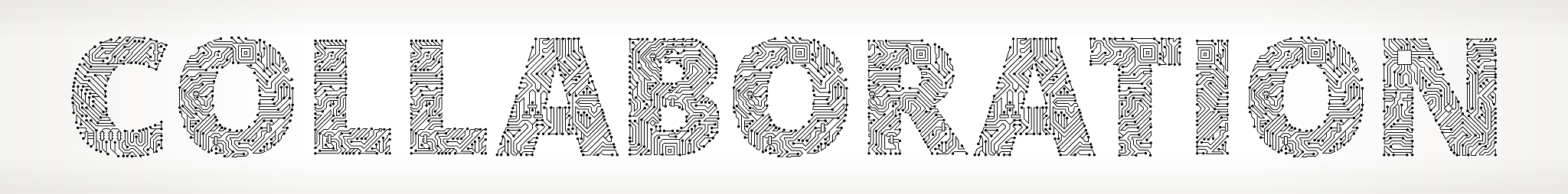 collaboration circuit board vector buttons