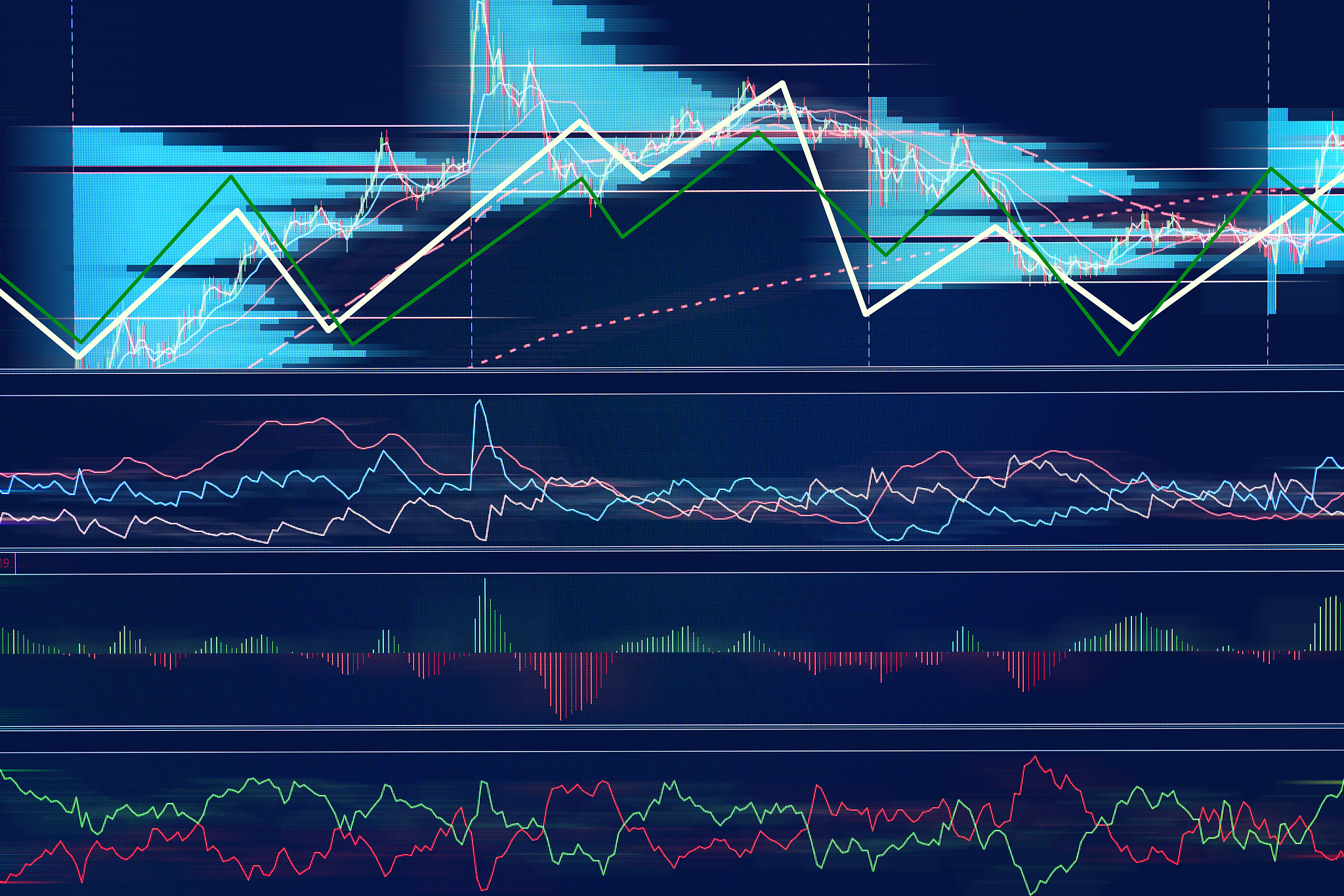 financial business stock market graph chart candle stick screen 