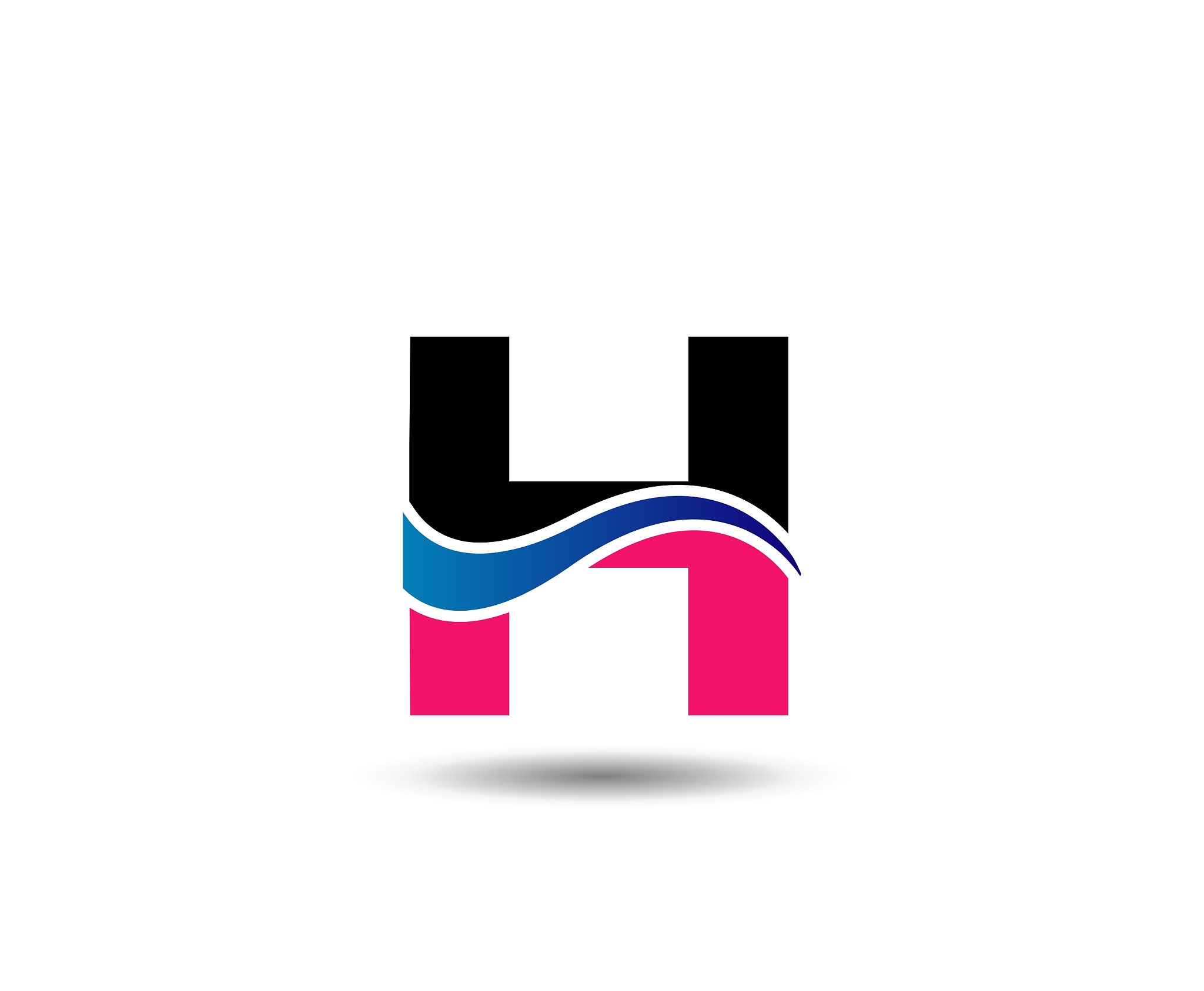 logo h letter company design template