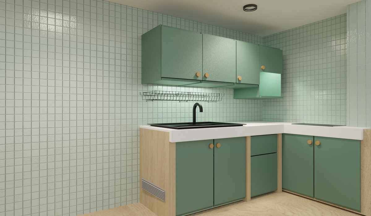 奶油色厨房冷色搭配指南：打造温馨舒适空间