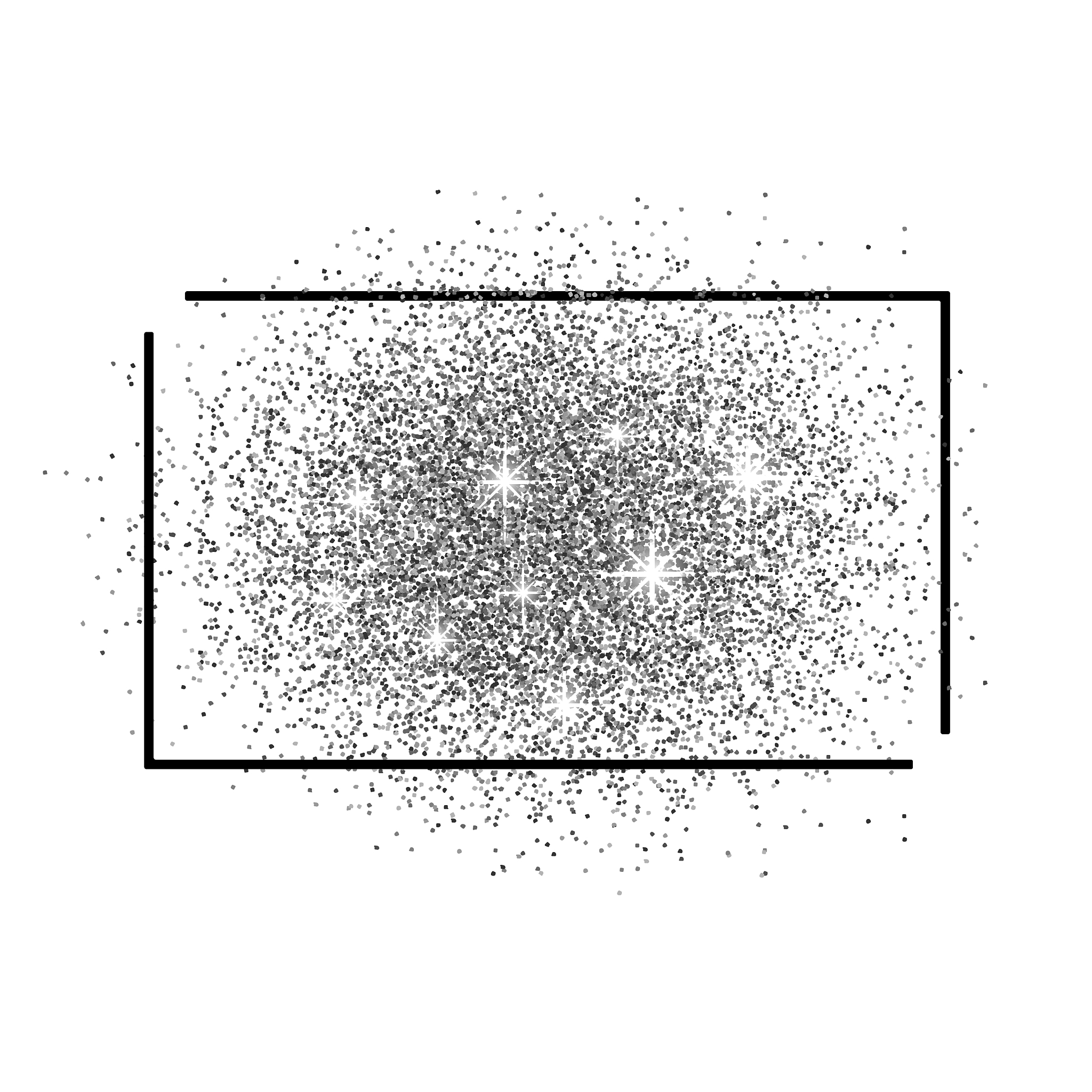 如何在图像中随机放置不重叠的圆环和矩形