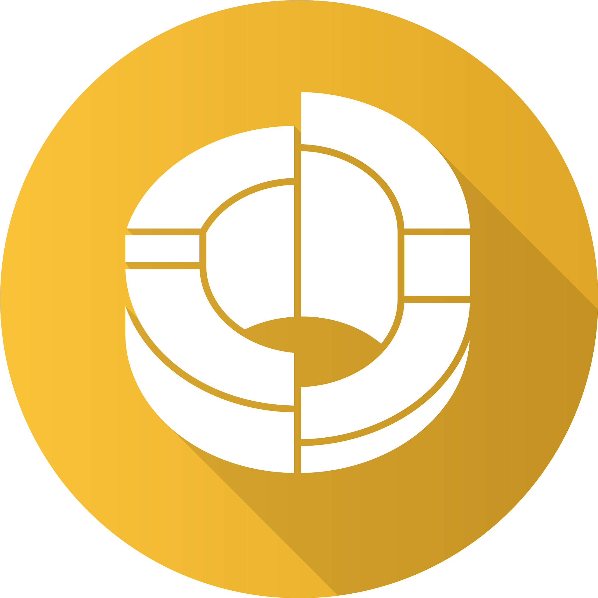 three-dimensional diagram flat design long shadow
