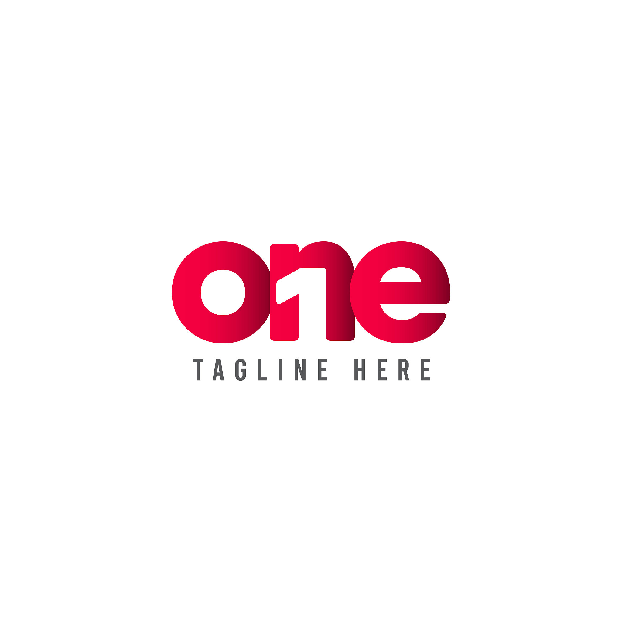 one logo vector template. design for banner, greeting cards or p