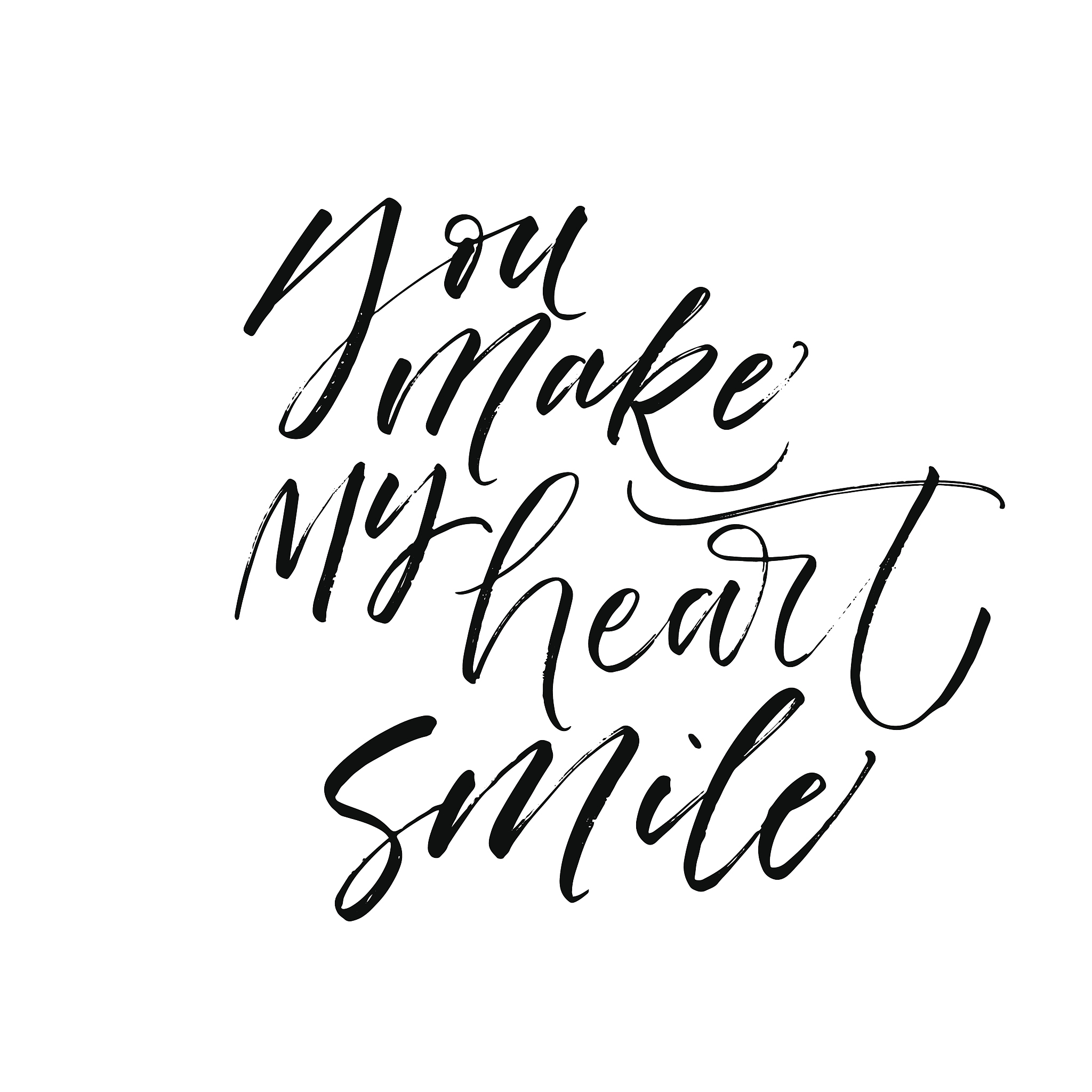 you make my heart smile card.