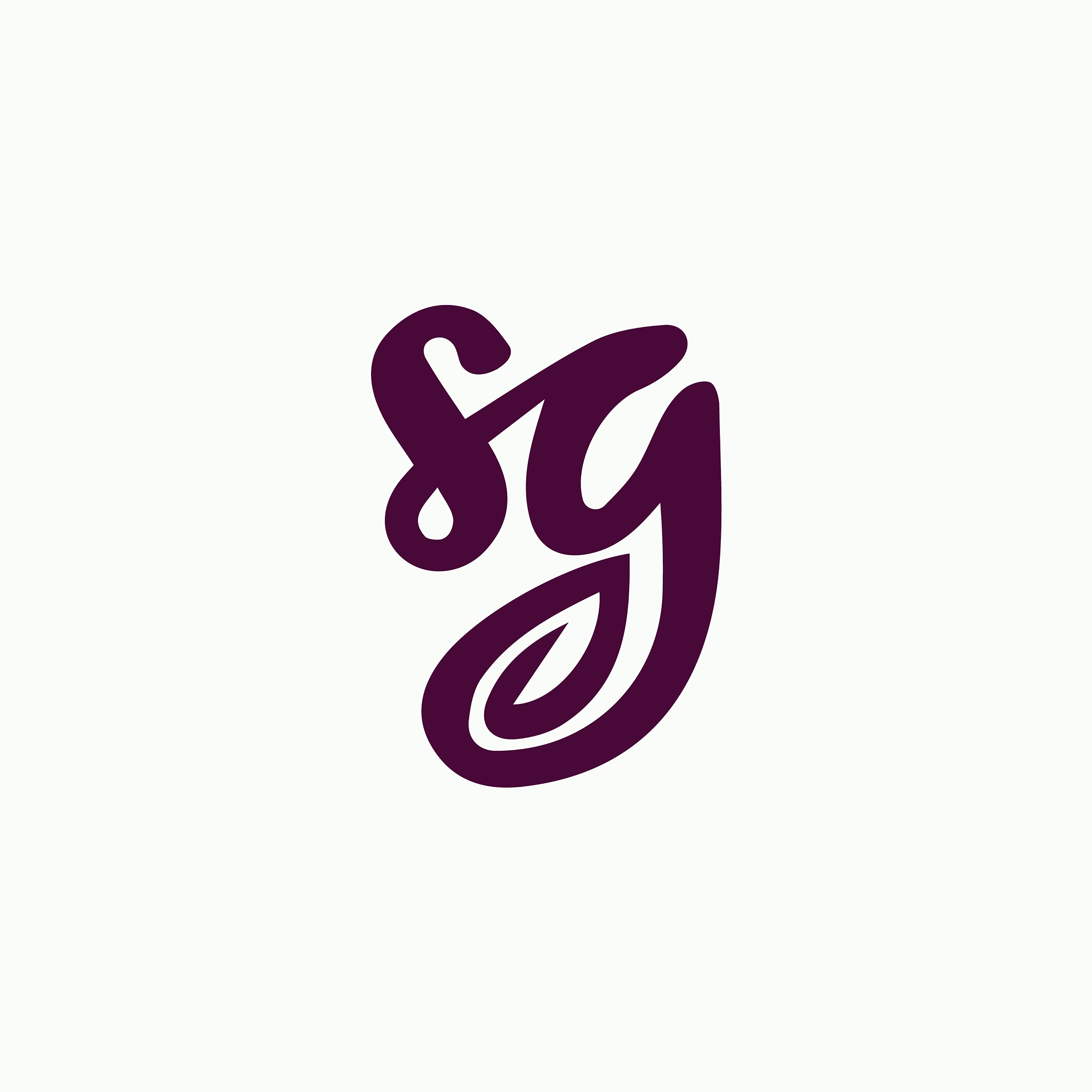 initial letter sg or gs logo design template