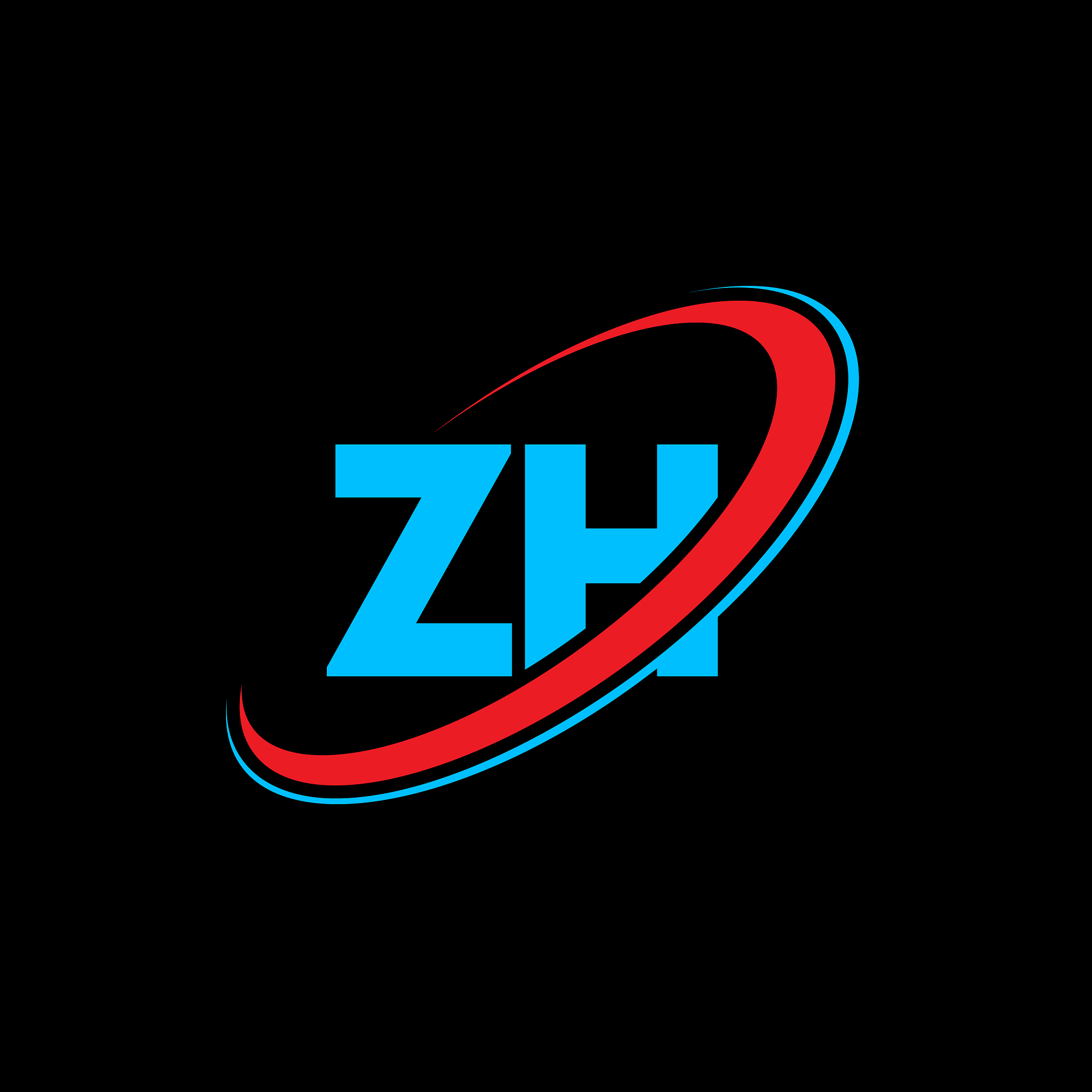 zh z h letter logo design initial letter zh