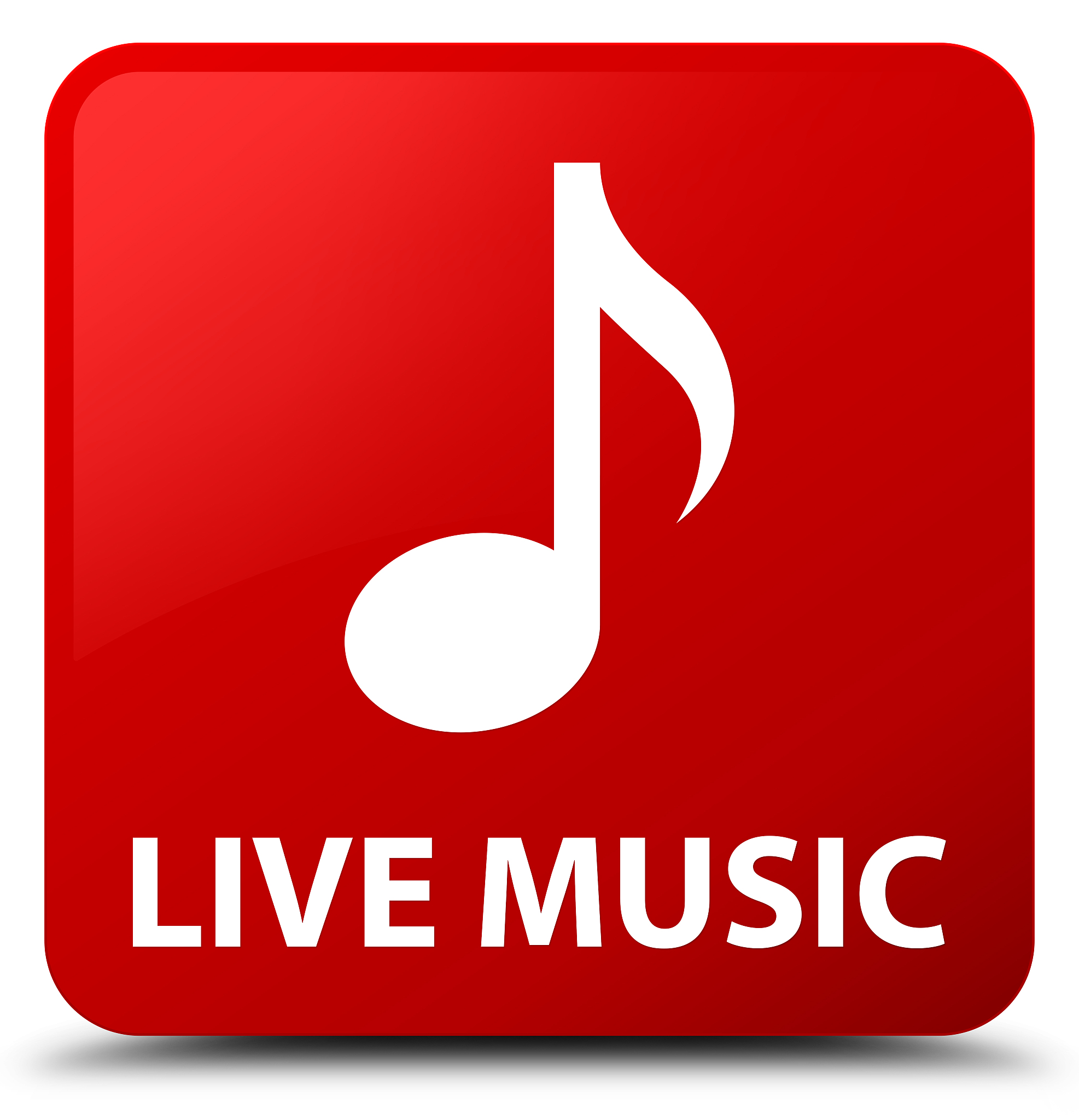 live music red square button