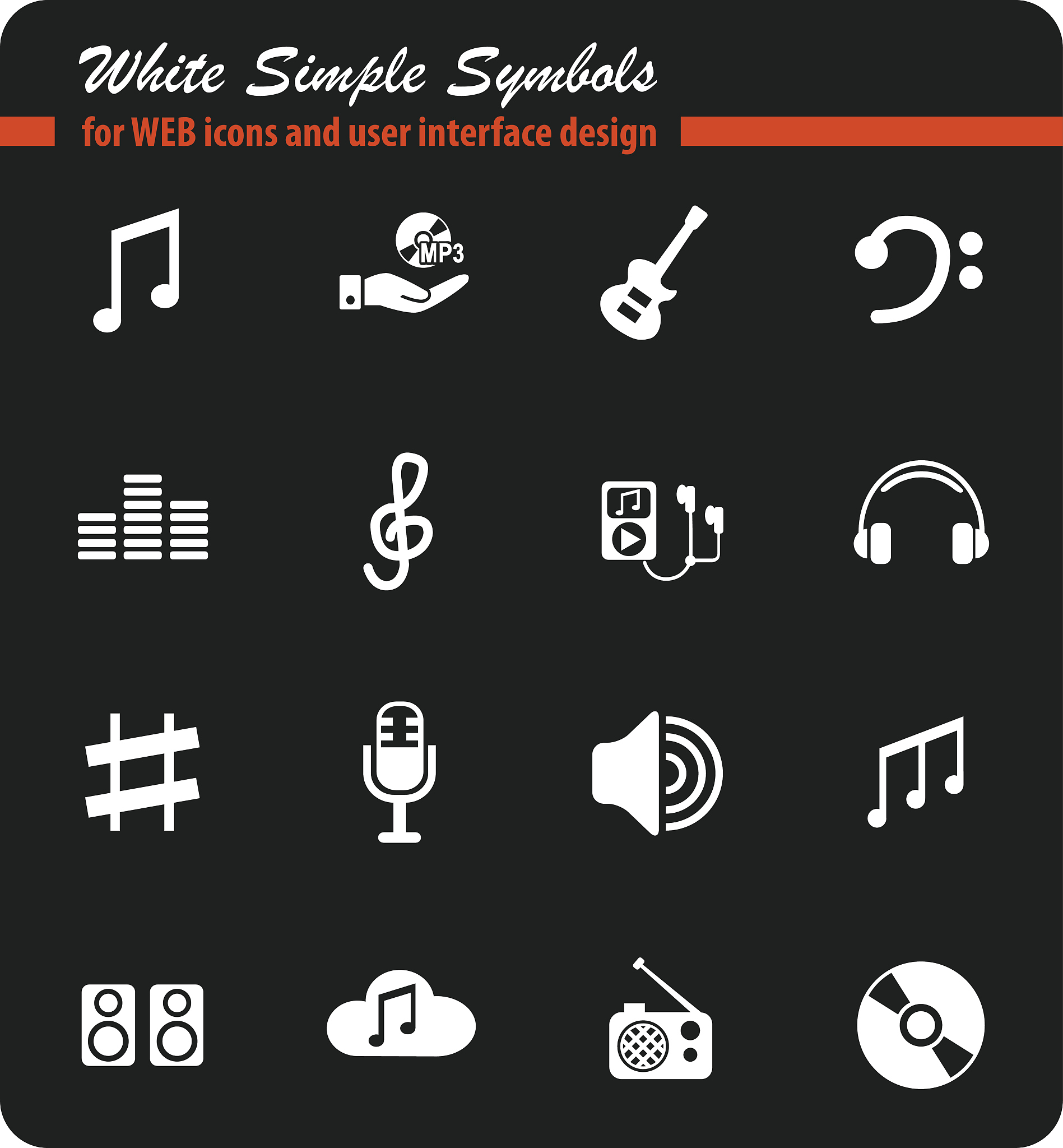 music icon set