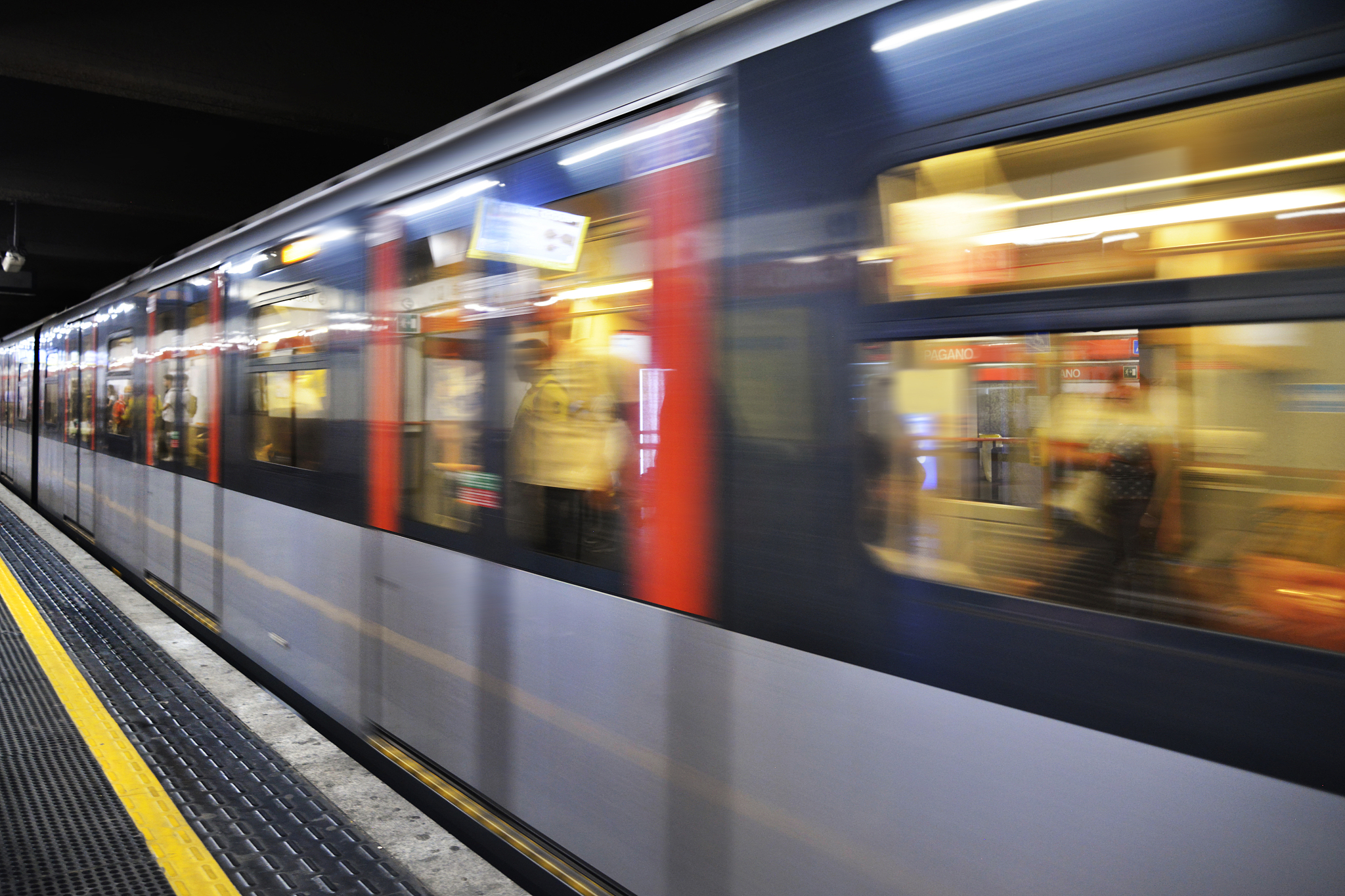 subway in motion