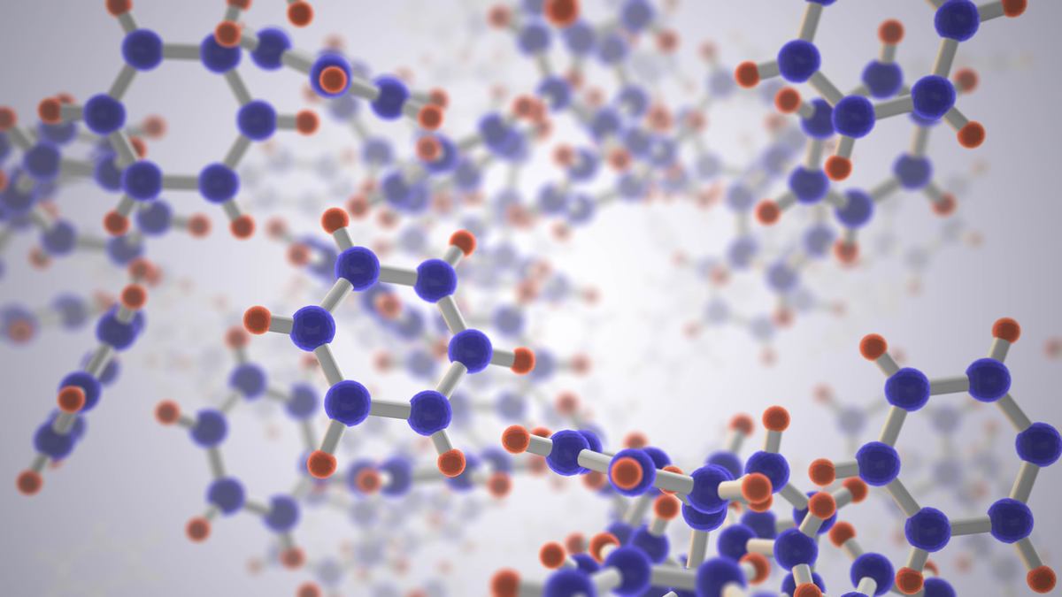 生物研究用的详细分子结构图