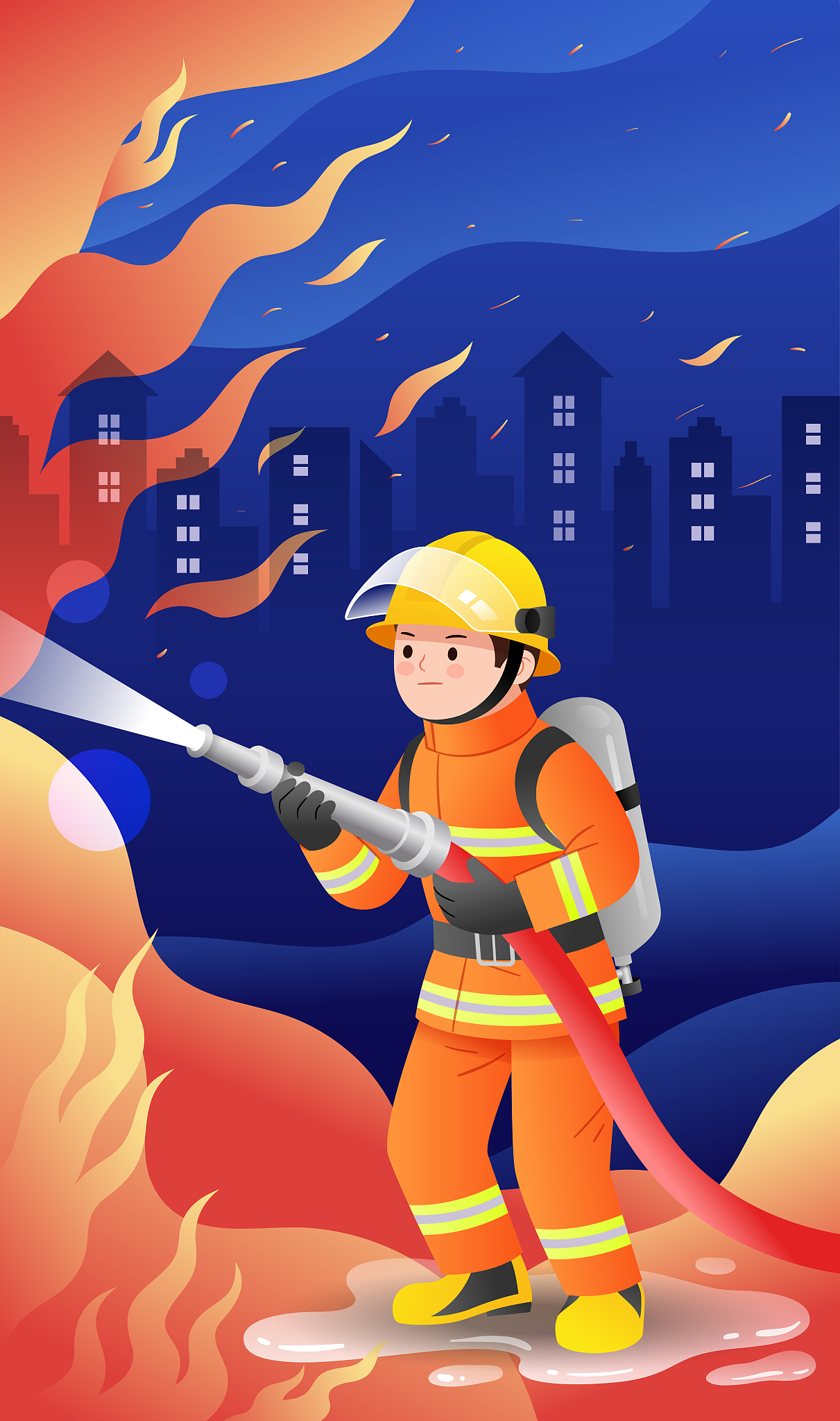 小小消防员绘画作文征集活动方案：火场逃生、安全隐患、消防器材