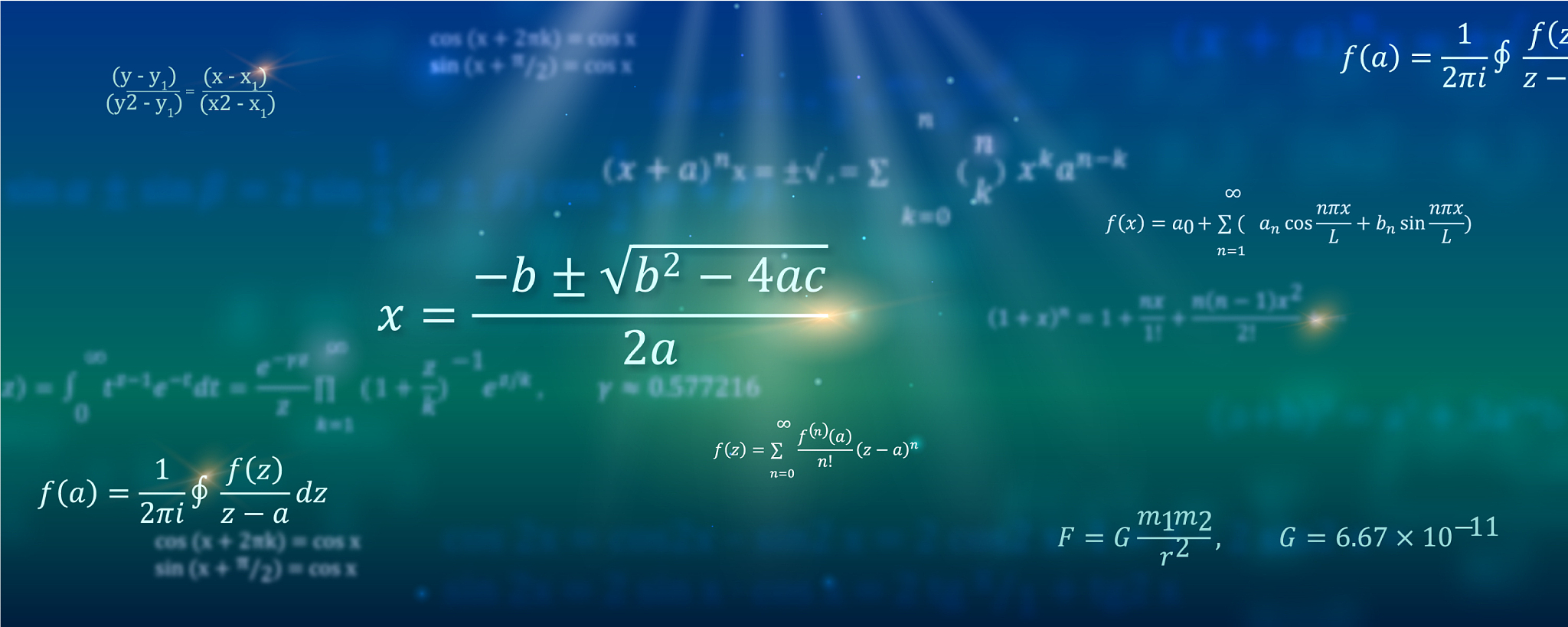 mathematical formulas abstract background with