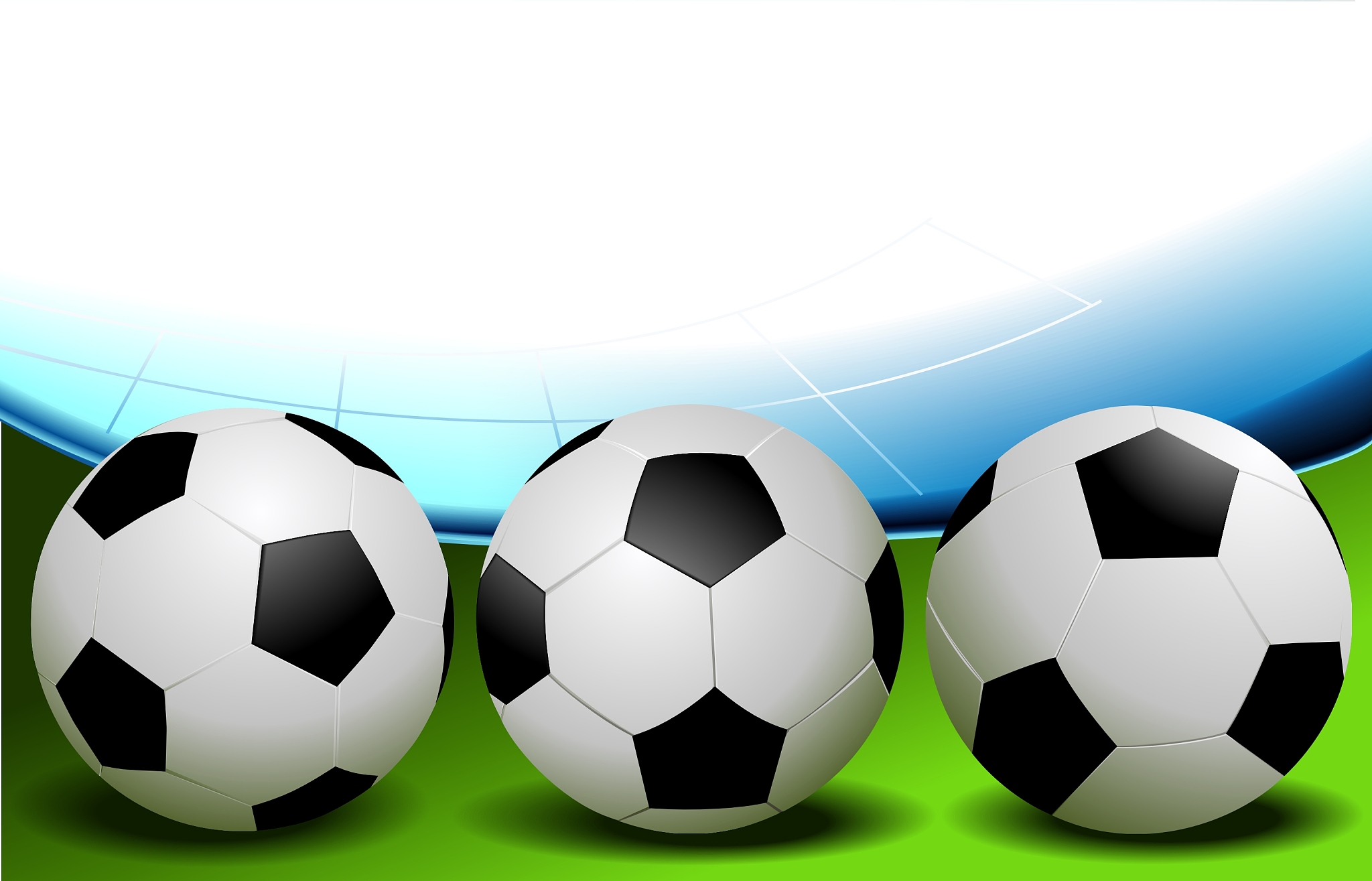 football - three balls